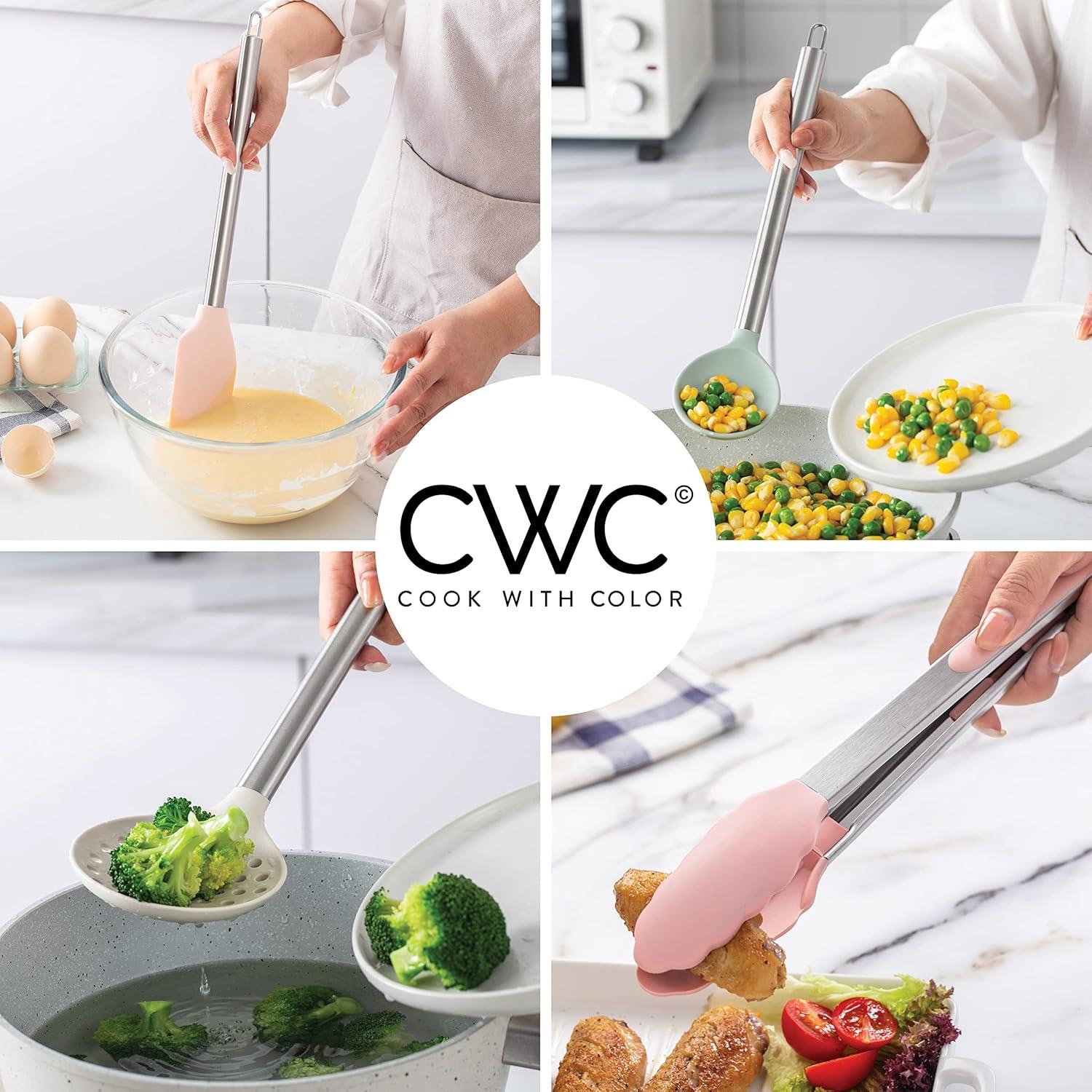 COOK WITH COLOR 10-Pc Cooking Utensils Set Kitchen Gadgets & Essentials, Mint