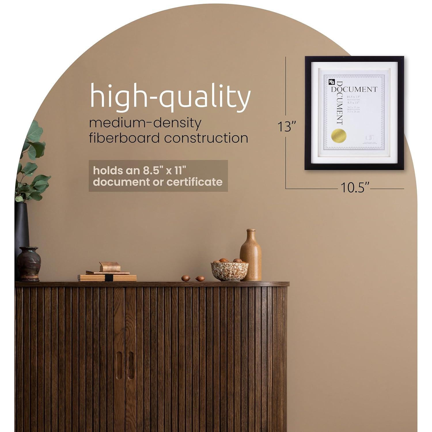 kieragrace KG Contemporary  Morgan Frame  10.5" x 13" Black Engineered Wood