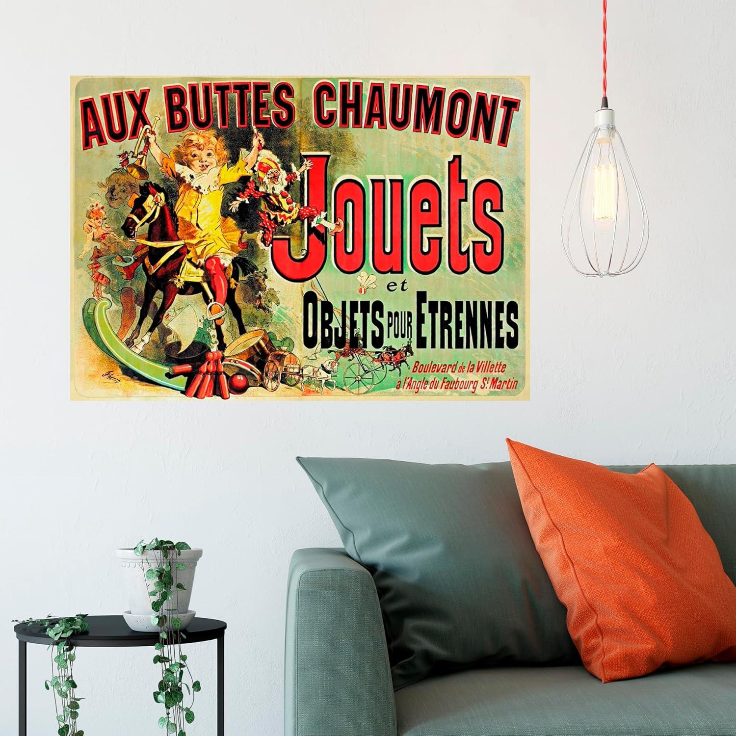 Aux Buttes Chaumont Jouets French Ad Monica's Apartment Friends Extra Large XL Wall Art Poster Print