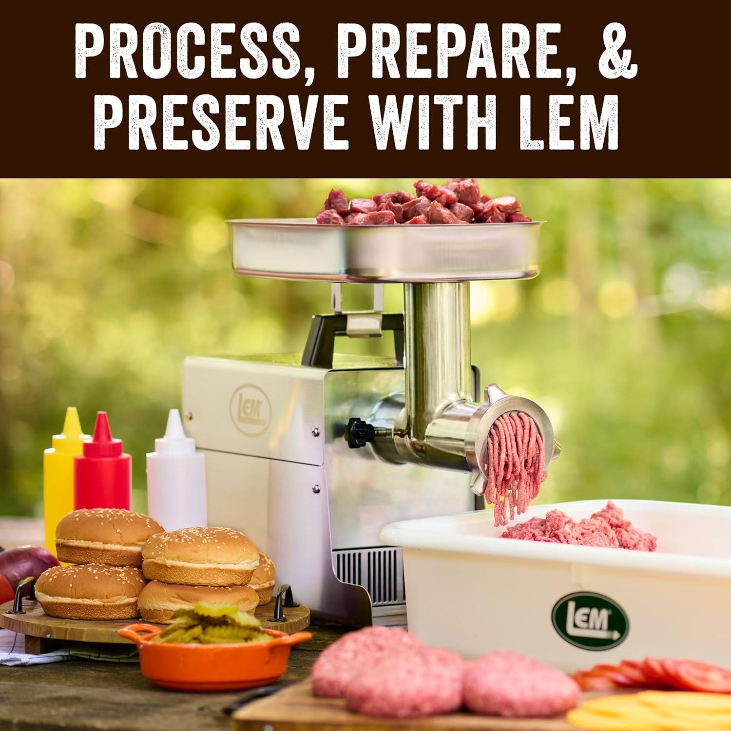 LEM #32 Big Bite Meat Grinder 1.5 HP Stainless Steel