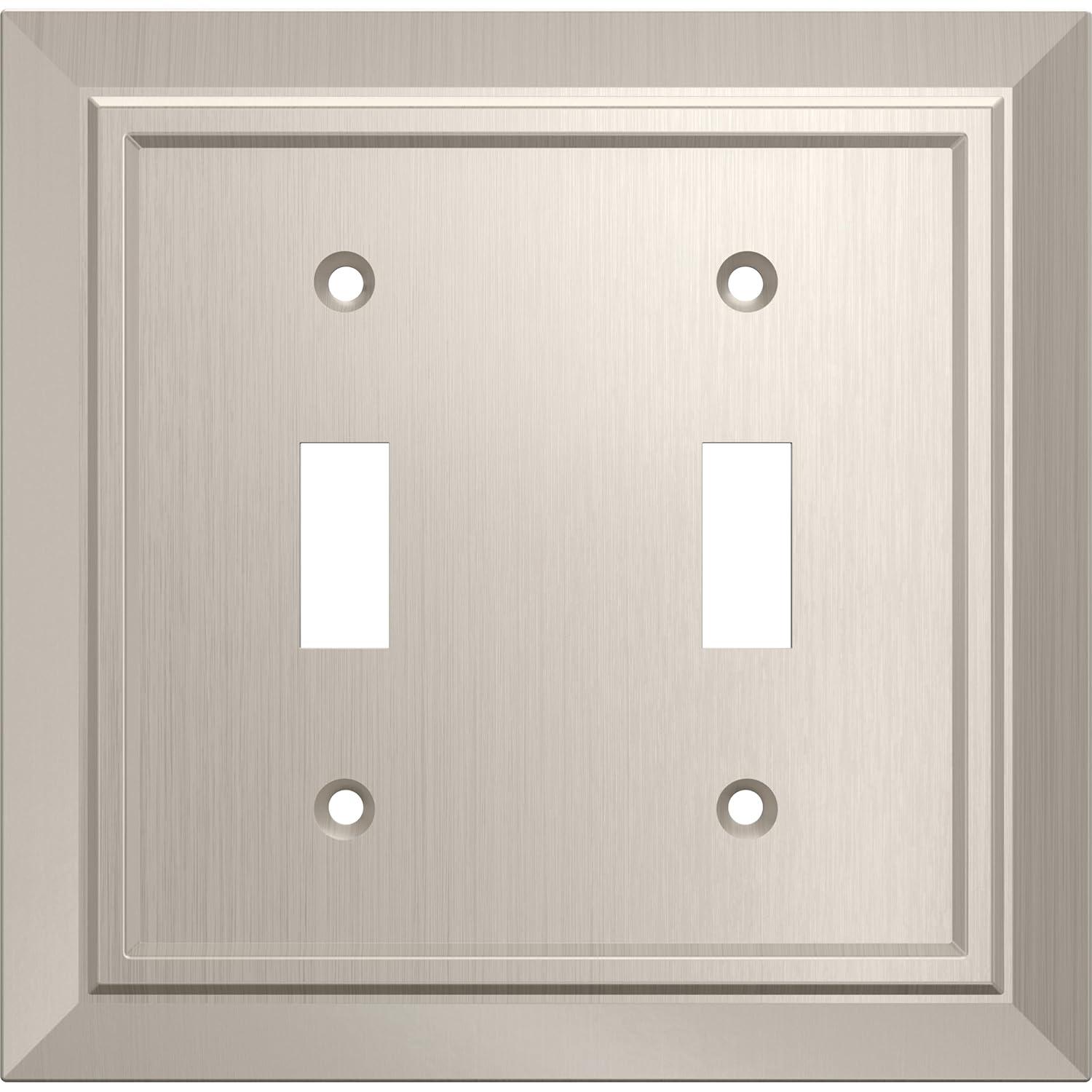 Franklin Brass Classic Architecture 2-Gang Toggle Light Switch Wall Plate