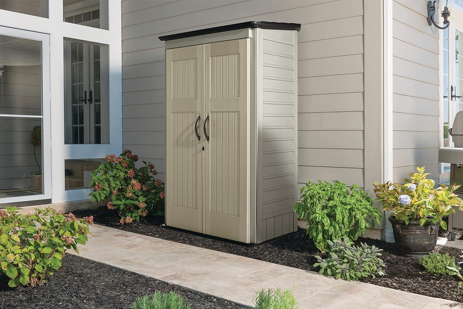 Rubbermaid Large Vertical 52 Cu.ft. Outdoor Storage Building Shed