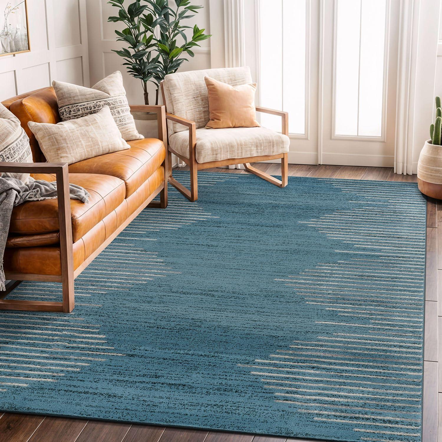 World Rug Gallery Bohemian Stripe Area Rug