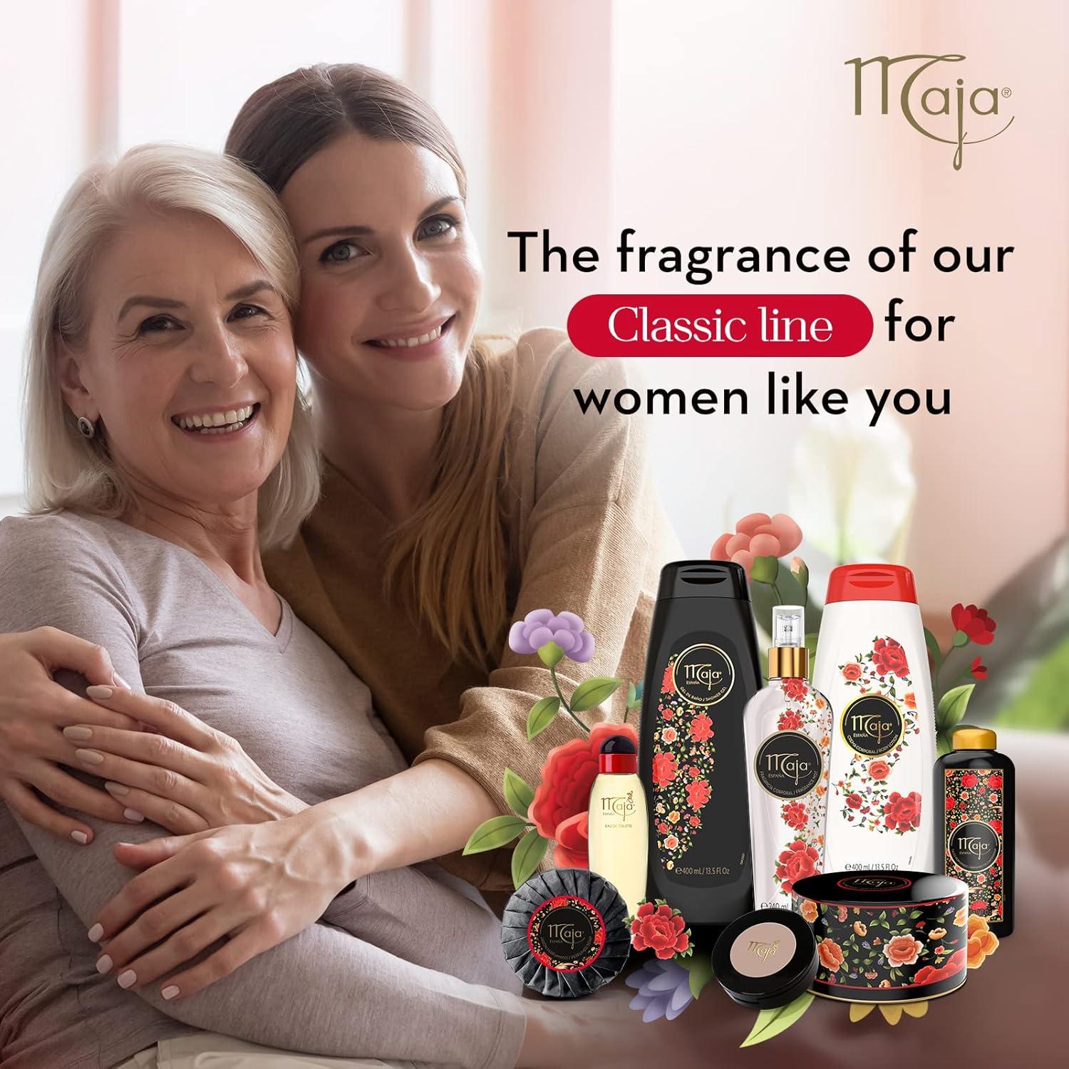 Maja Perfumed Talcum Powder, Talcum Powder with Maja's Classic Oriental Scent to Keep Your Skin Dry and Fresh, Talcum for Silky Legs Delicate Aroma 2-Pack of 7 Oz Each, (Packaging May Vary)