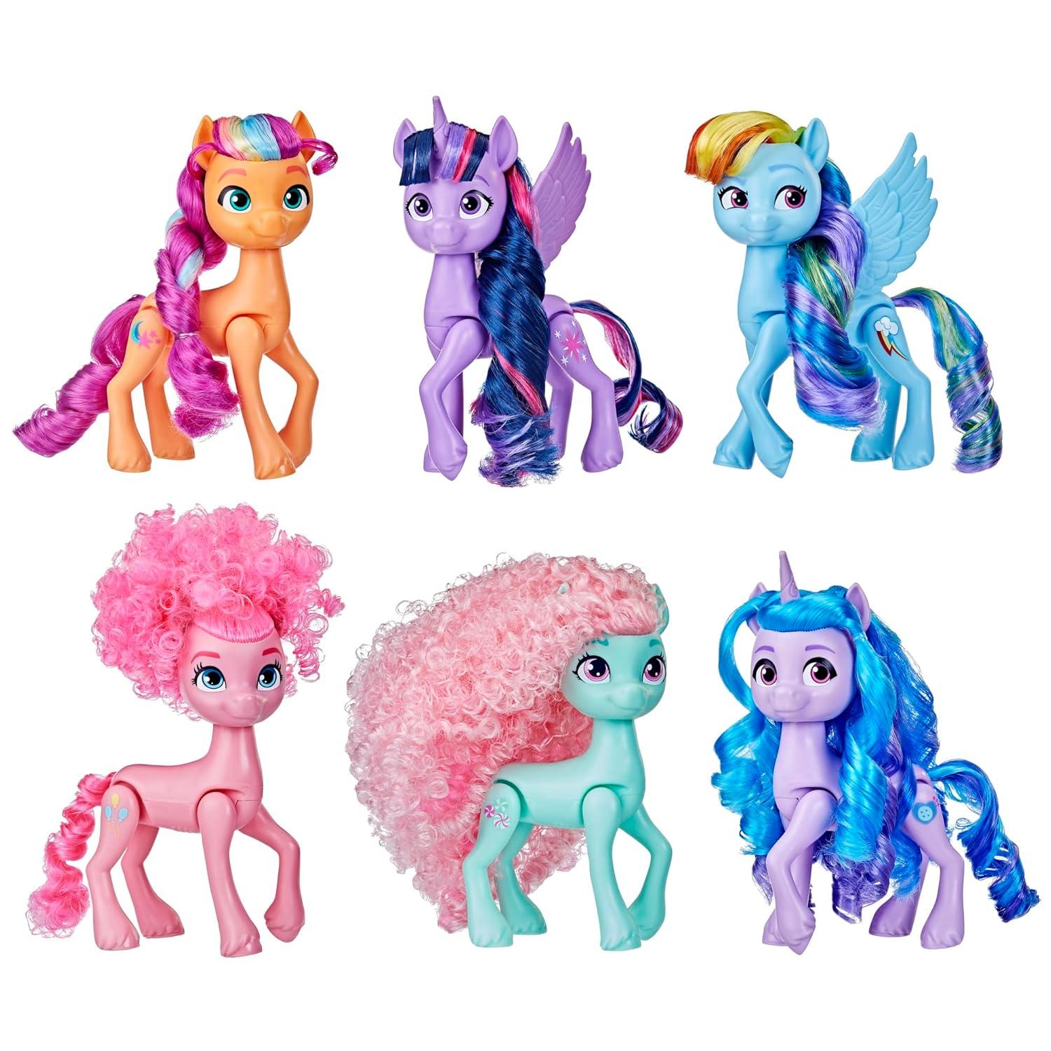 Hasbro My Little Pony Pinkie Pie and Izzy Moonbow Doll, 6 Pack