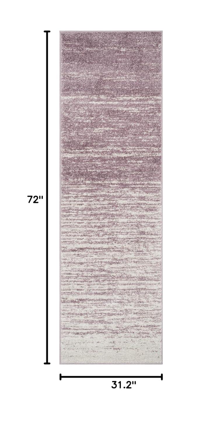 Adirondack ADR113 Machine Made Indoor Runner - Cream/Purple - 2'-6"x6' - Safavieh