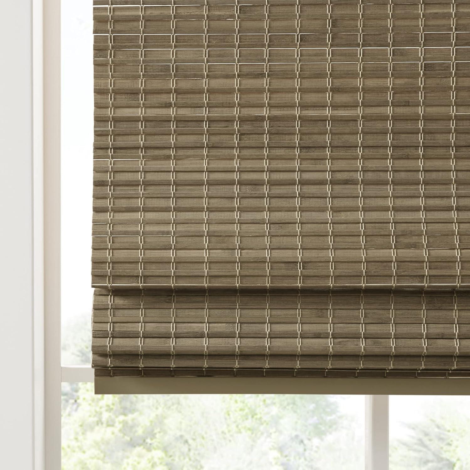 Eastfield Semi - Sheer Bamboo Light Filtering Single Roman Shade 64"L