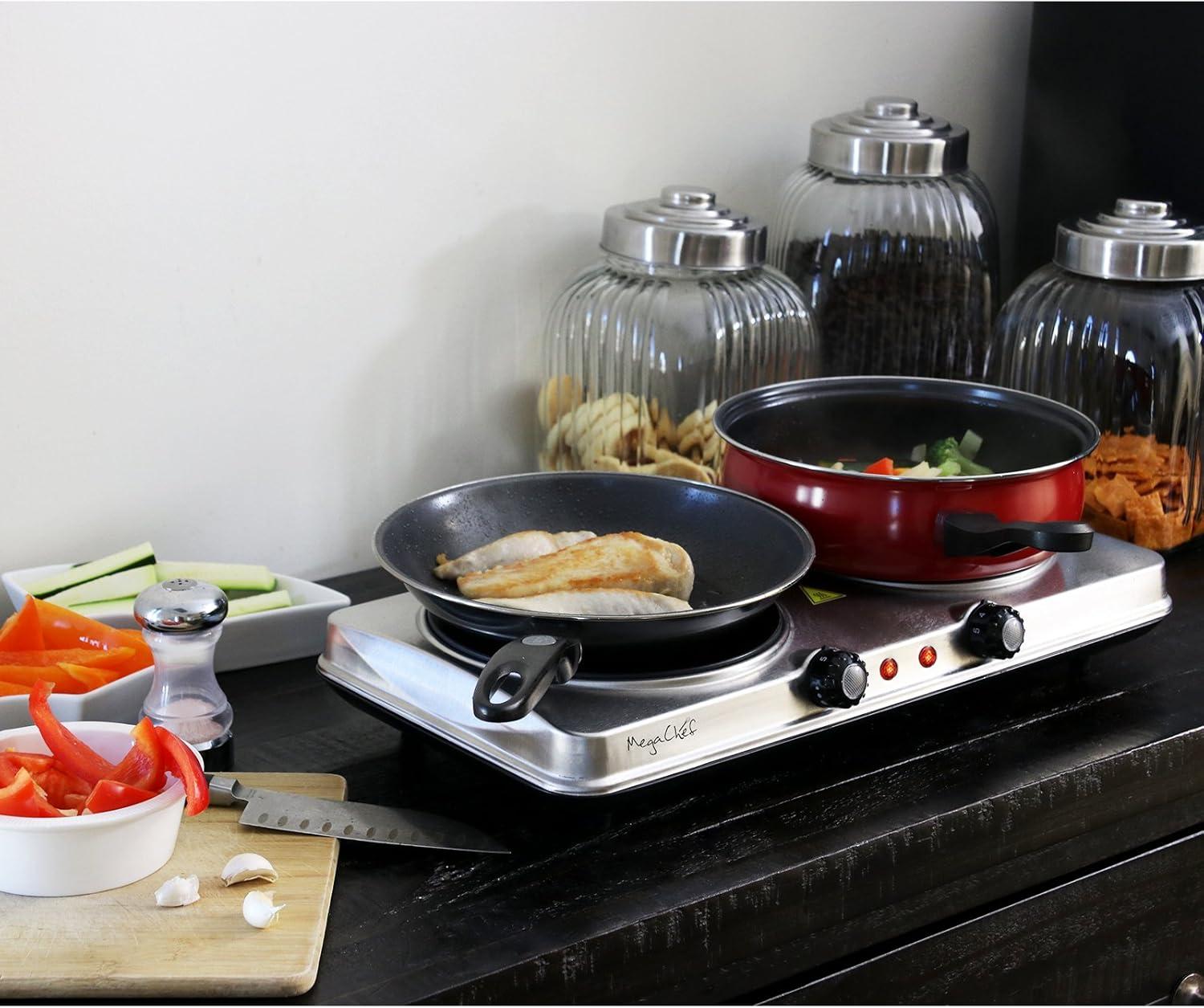 Mega Chef Mega Chef 1700 Watt Electric Double Hot Plate