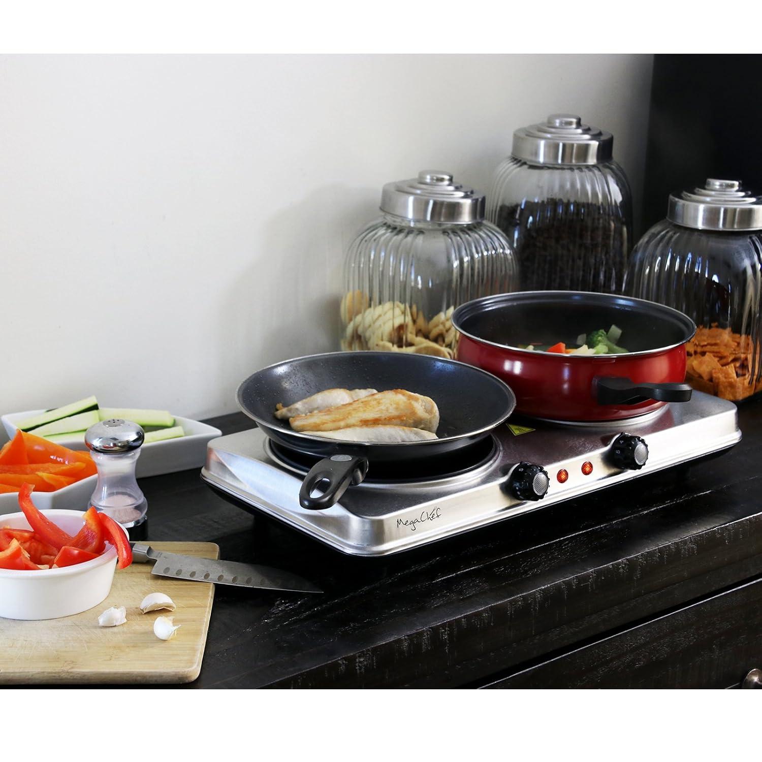 Mega Chef Mega Chef 1700 Watt Electric Double Hot Plate