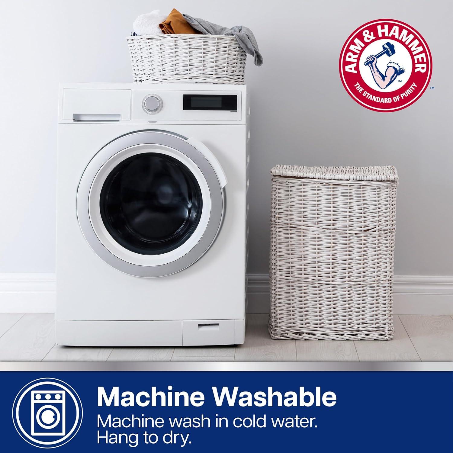 Arm & Hammer Comfort Touch Performance Foam Non-Slip Bath Mat for Showers and Tubs, 17 x 40, White