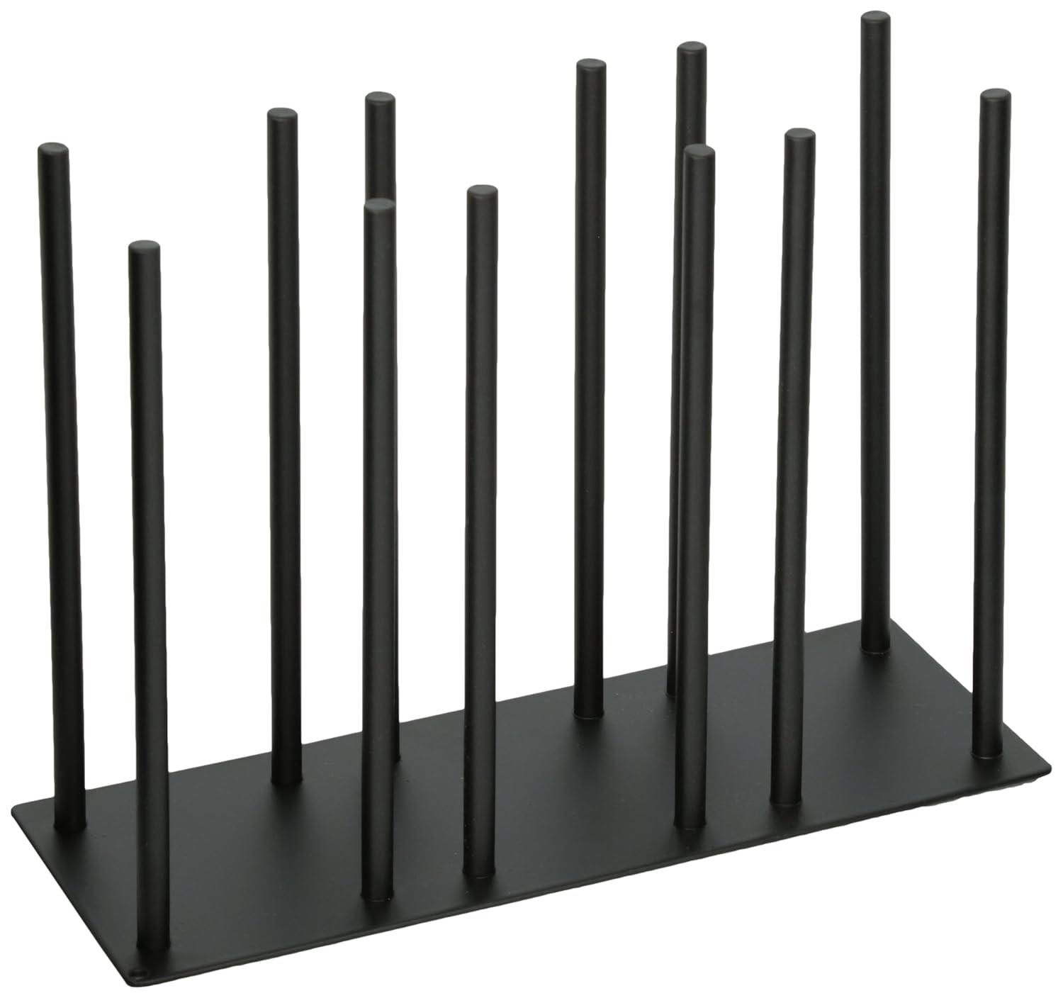 Cal-Mil Iron Black 3-Section Horizontal Ramekin and Lid Organizer