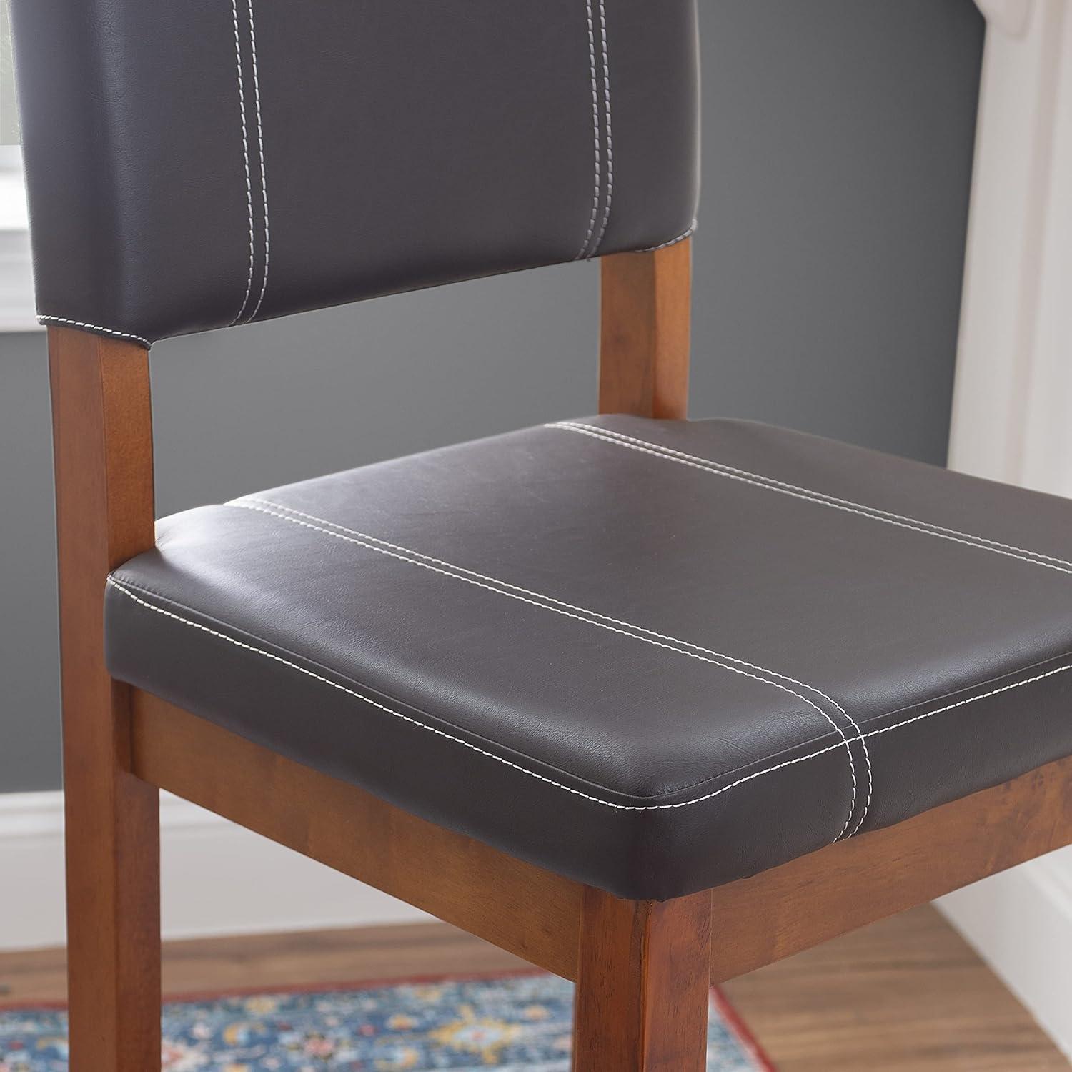 Milano Padded Barstool Upholstered Seat & Back - Linon