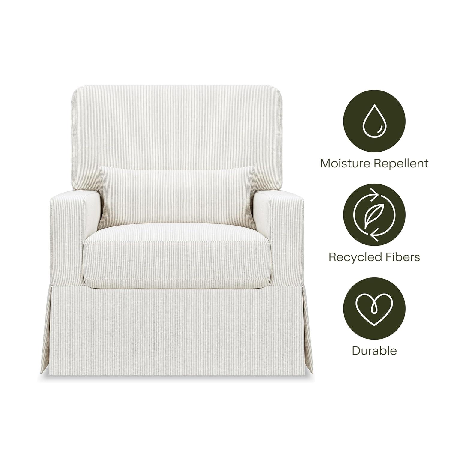 Crawford Upholstered Swivel Glider