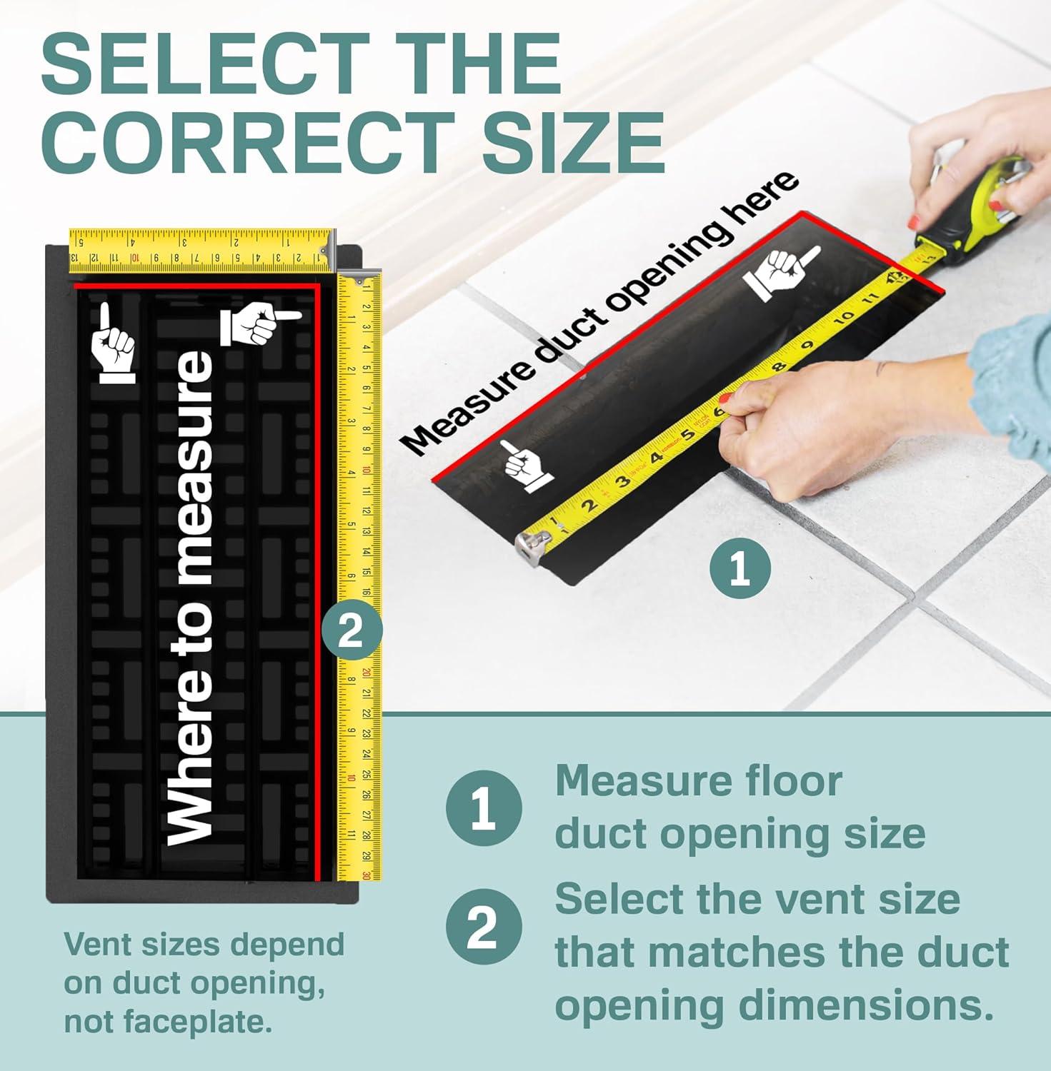 Home Intuition Basketweave Floor Vent Cover Register With Mesh Net