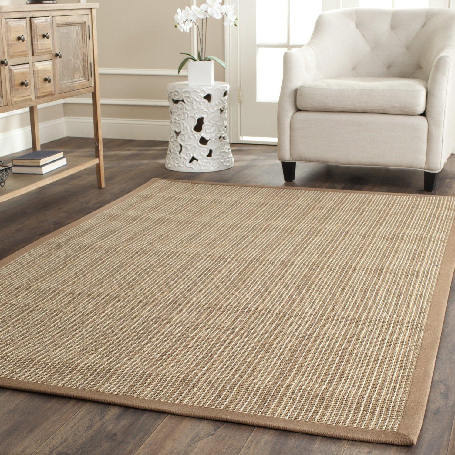 Natural Fiber NF442 Power Loomed Indoor Area Rug - Tan/Tan - 7'6"x9'6" - Safavieh.