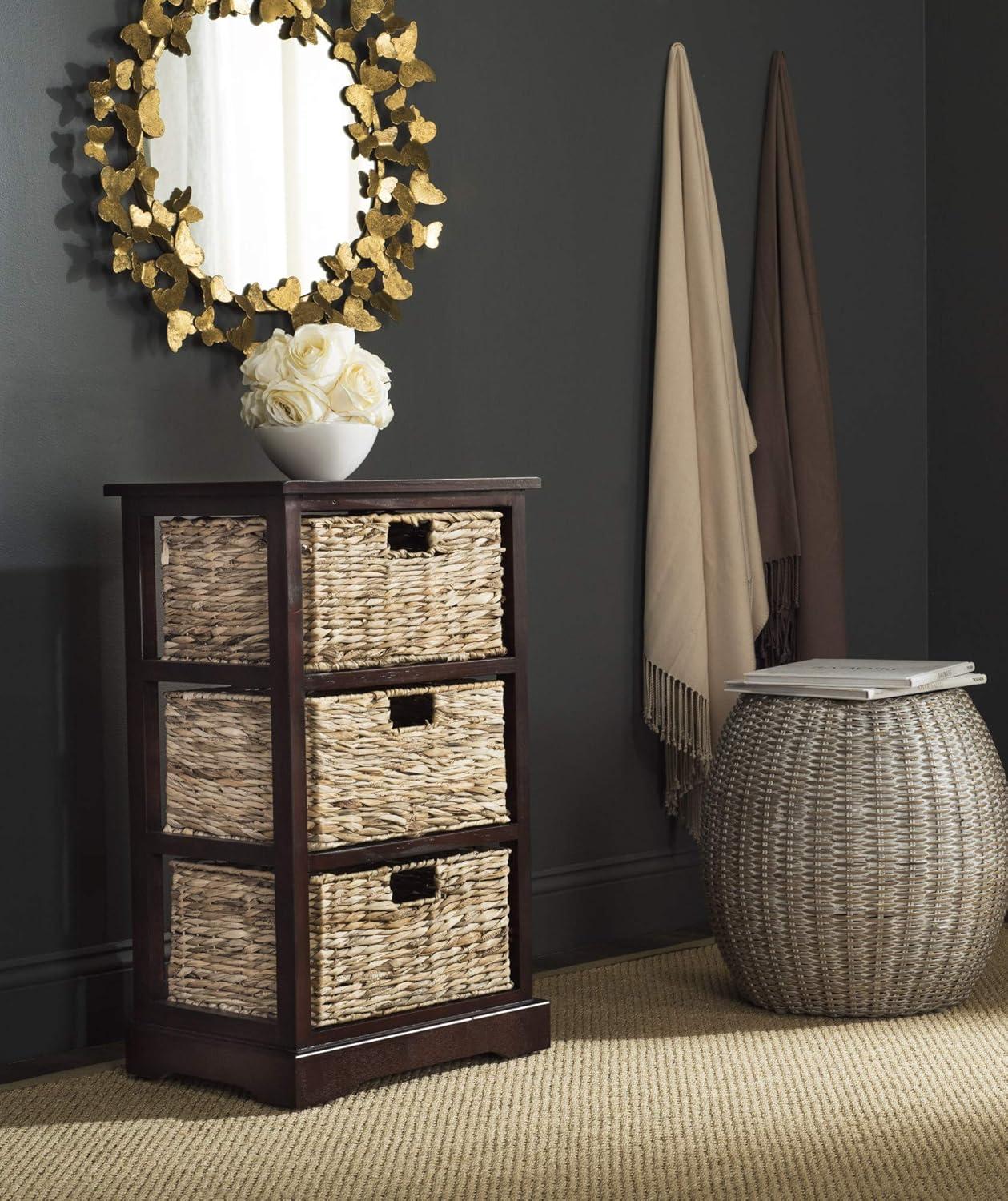Halle Storage Side Table - AMH5738 - Cherry - Safavieh Couture