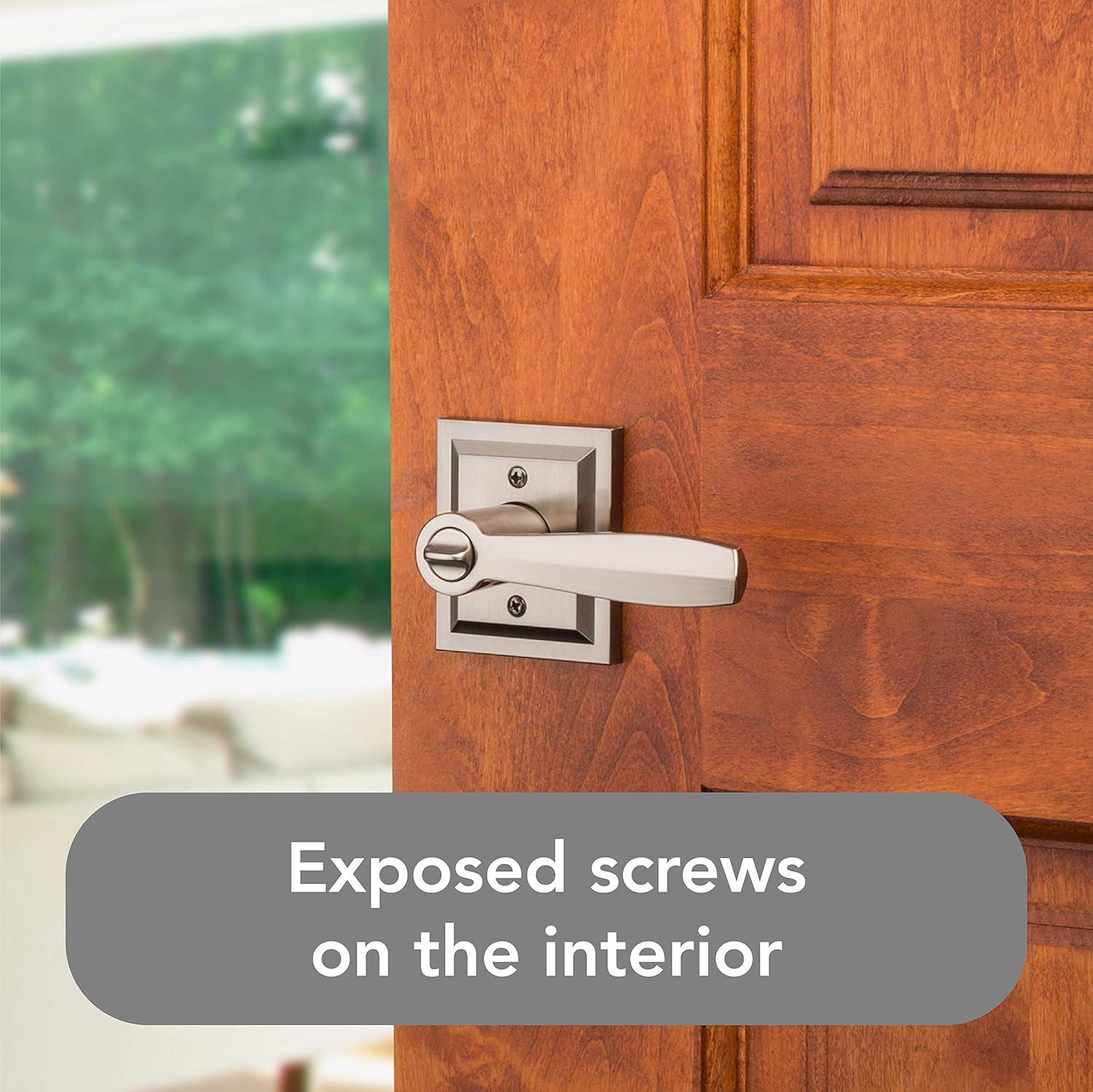 Baldwin Torrey Low Profile Rose Keyed Entry Lever Featuring Smartkey in SN