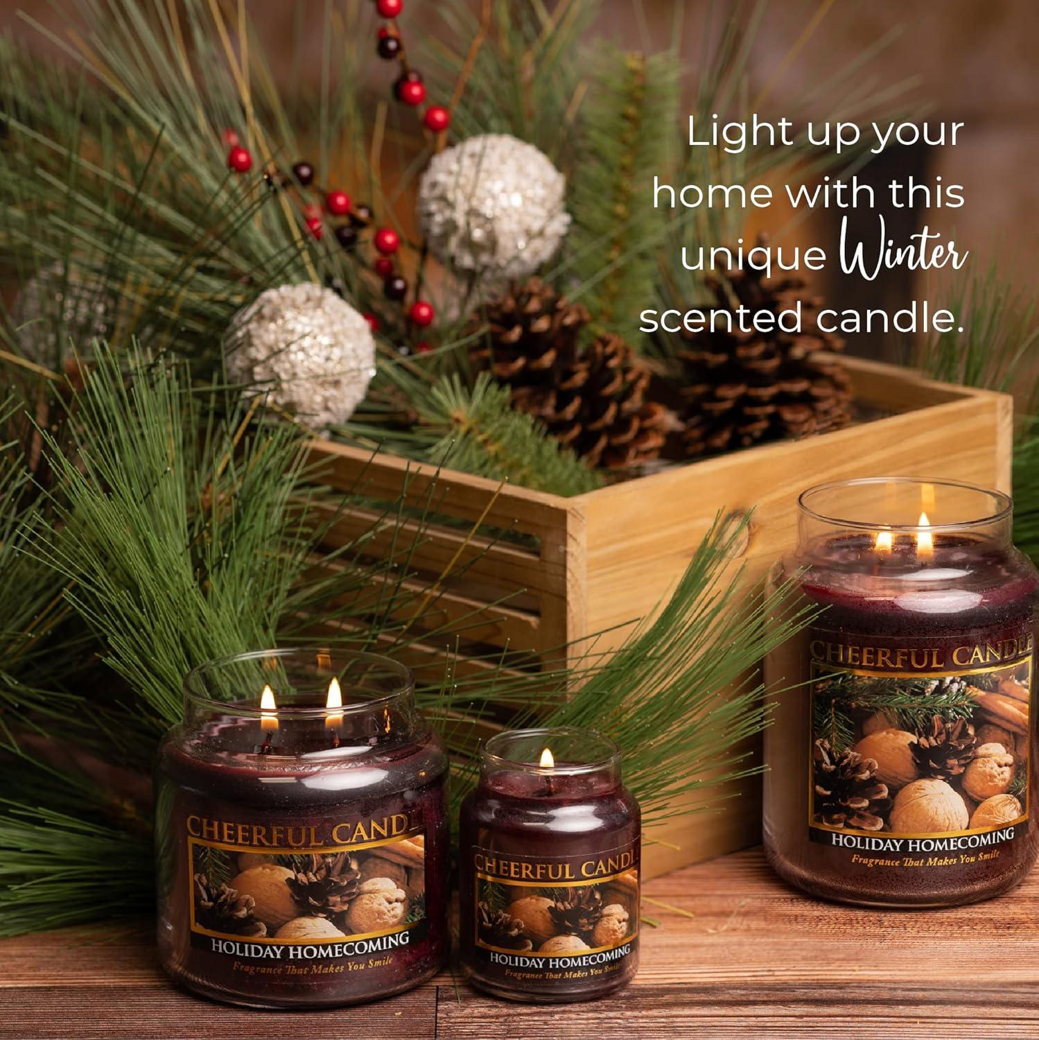 A Cheerful Candle LLC Holiday Homecoming Scented Jar Candle