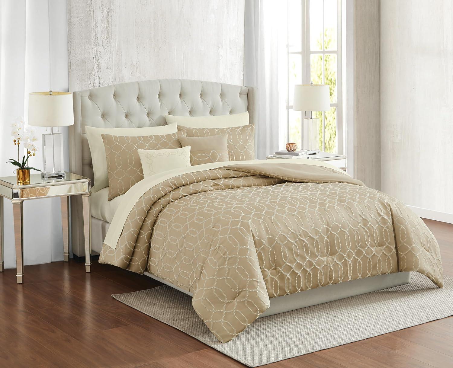 5th Avenue Lux Victoria Polyester Geometric Shapes Comforter Set