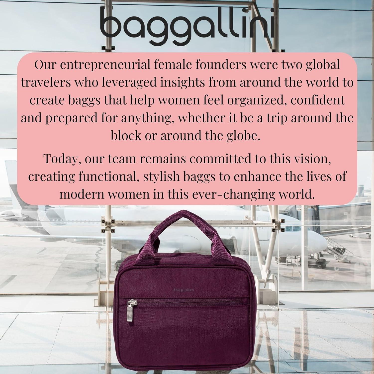 baggallini Hanging Travel Toiletry Kit - MULBERRY