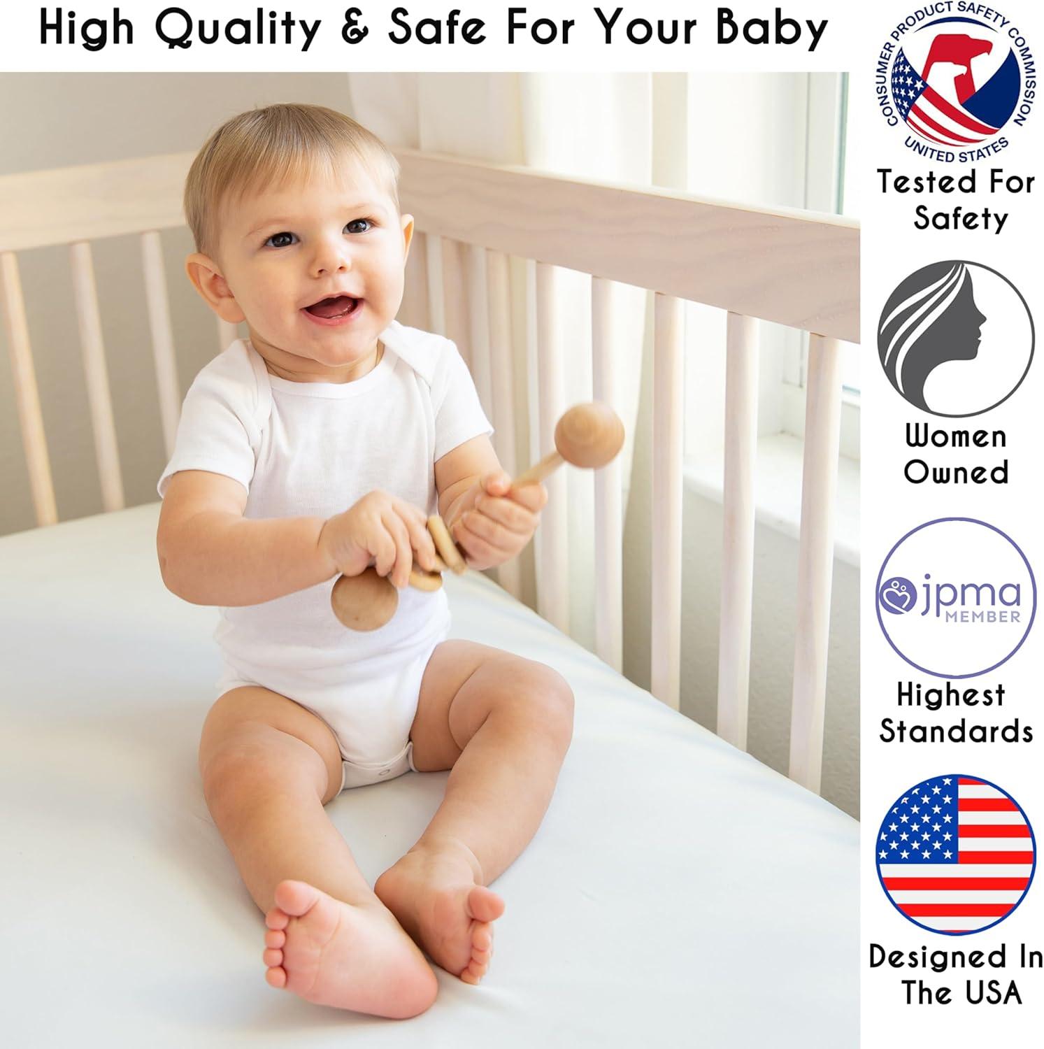 Sweet Jojo Designs Boy or Girl Gender Neutral Unisex Baby Crib Bedding Set - Bohemian Fringe Collection 4pc