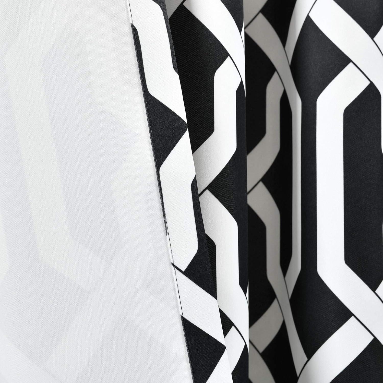 Lush Decor Trellis Polyester Room Darkening Curtain Pair (Set of 2)