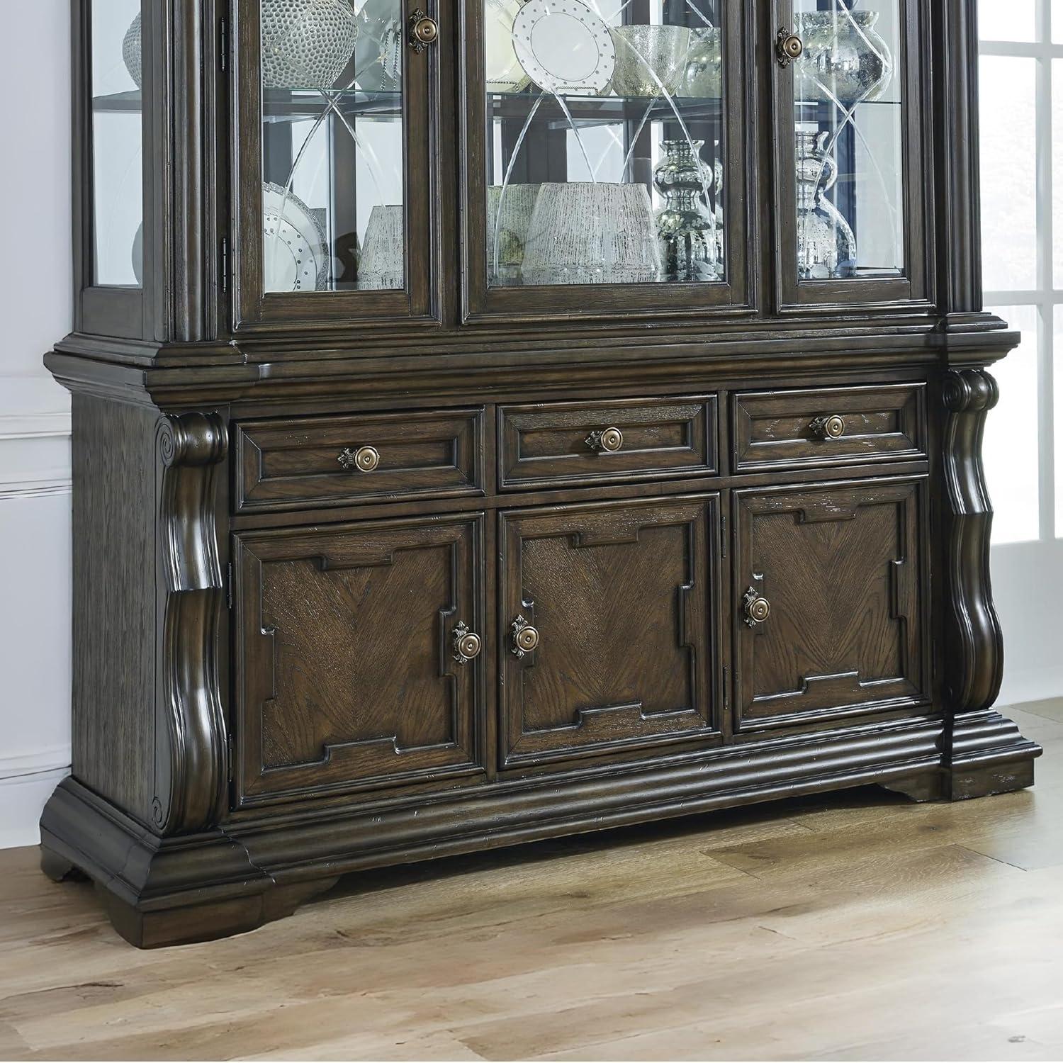 Signature Design by Ashley Maylee Dark Brown Dining Buffet