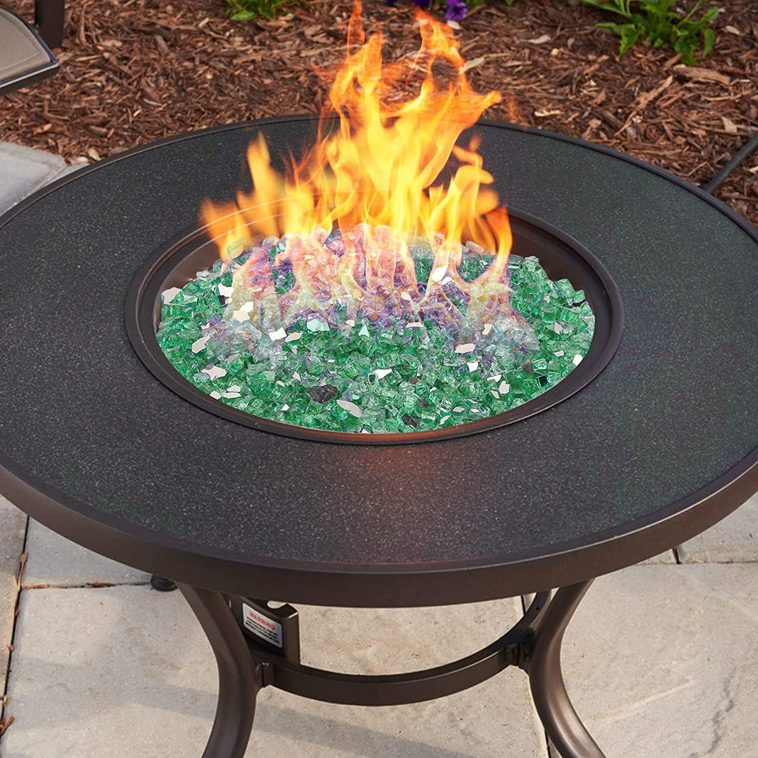 Evergreen Reflective Tempered Fire Pit Glass, 10 lbs