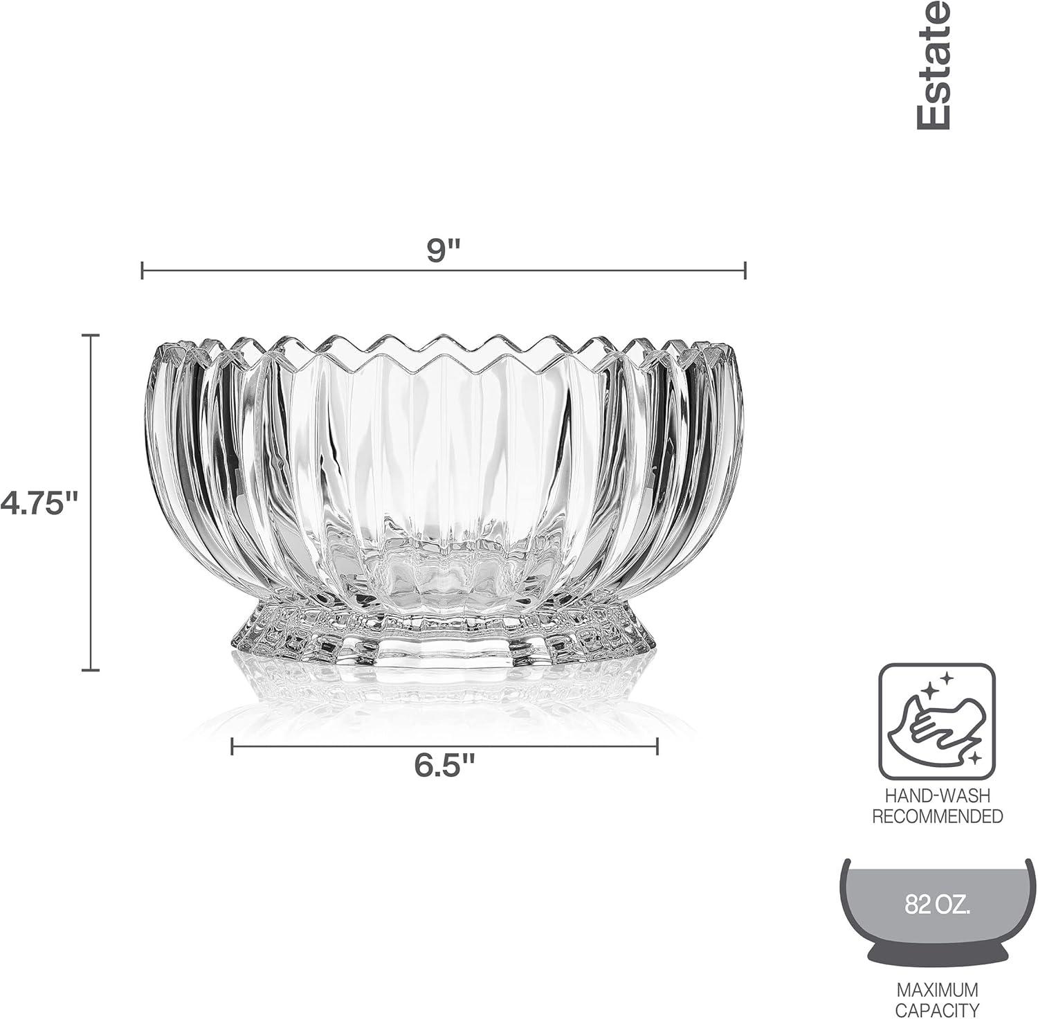 Mikasa Mikasa Estate 9 in. Decorative Footed Glass Bowl