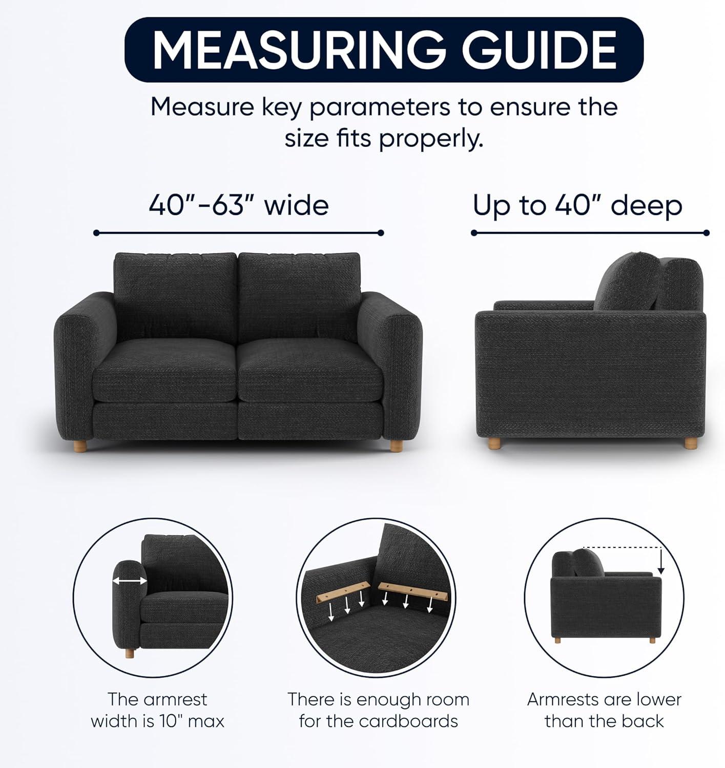 Stretchy Slipover for Sofa – Easy to Clean & Durable - Microfibra Collection