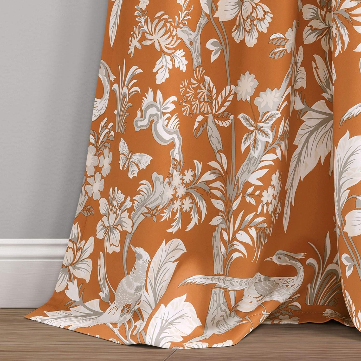 Dolores Polyester Room Darkening Curtain Pair