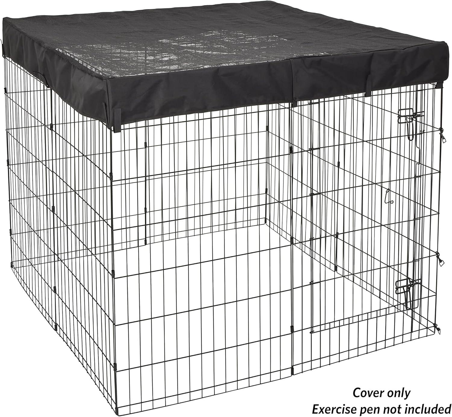 Square Exercise Pen Fabric Mesh Top