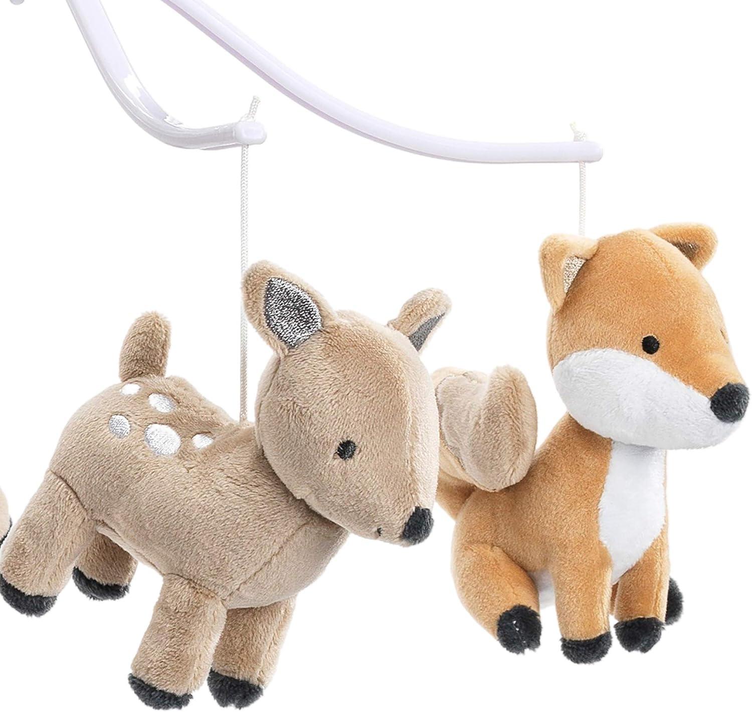 Bedtime Originals Deer Park Musical Baby Crib Mobile Soother Toy - Woodland