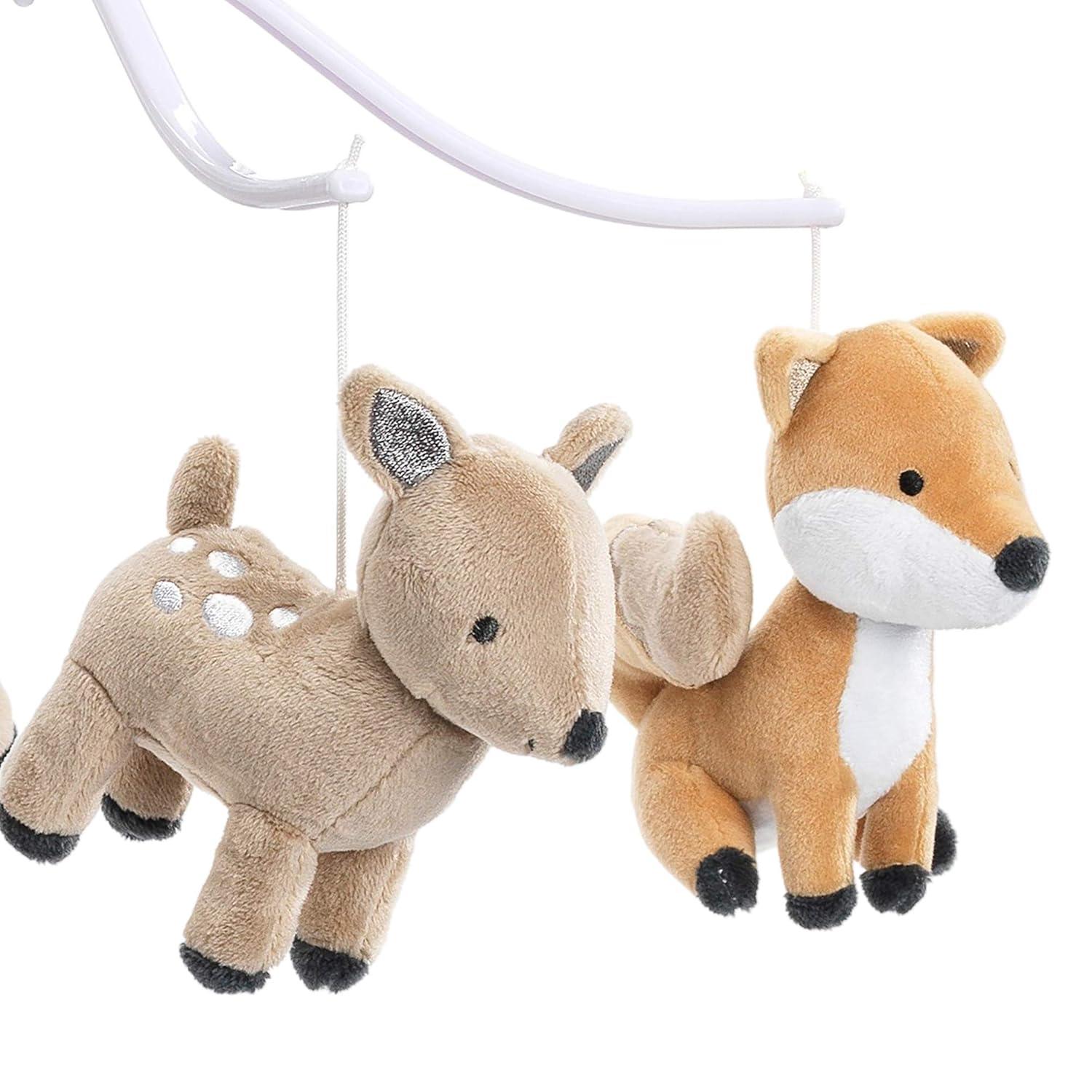 Bedtime Originals Deer Park Musical Baby Crib Mobile Soother Toy - Woodland