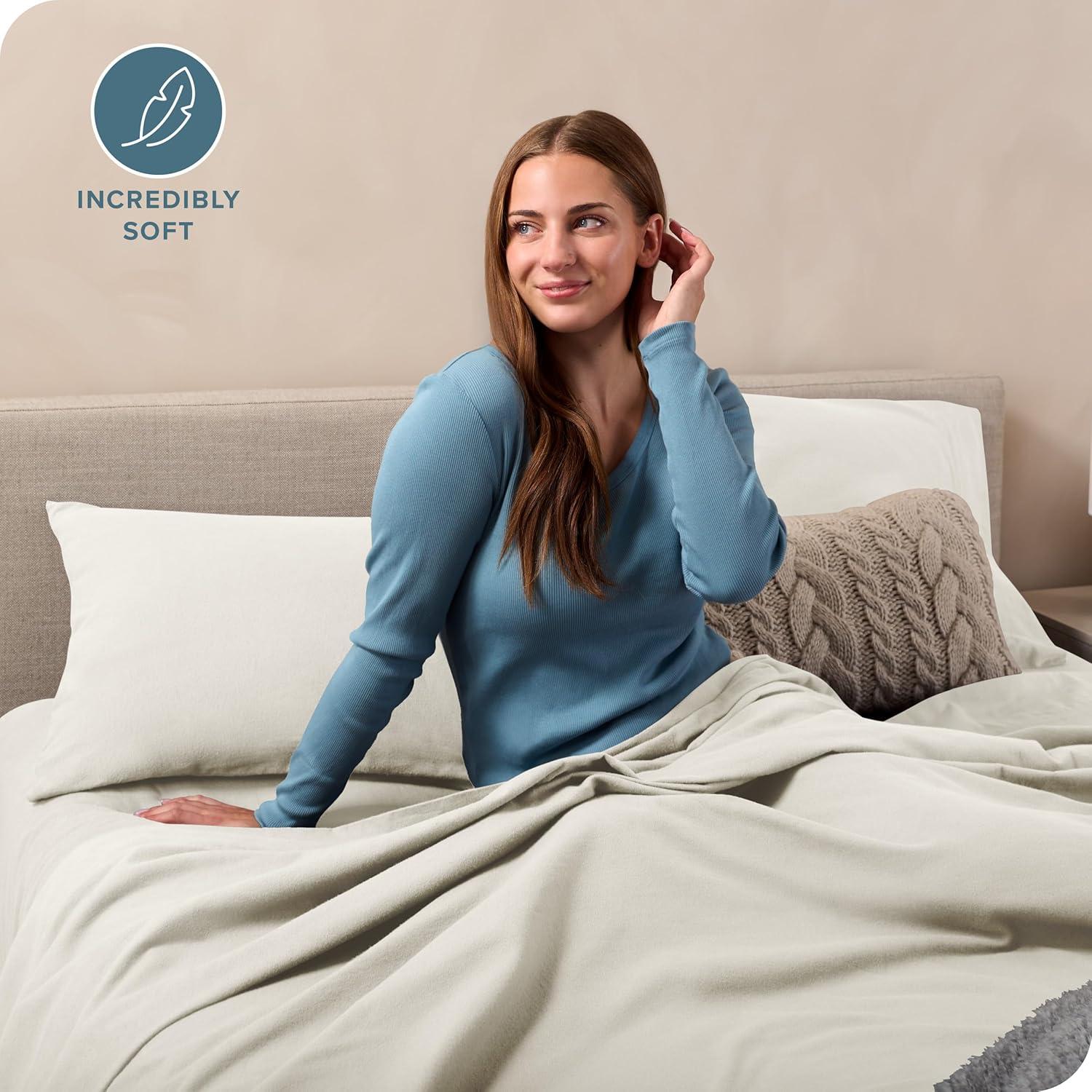 Bare Home Flannel Machine Woven Sheet Set