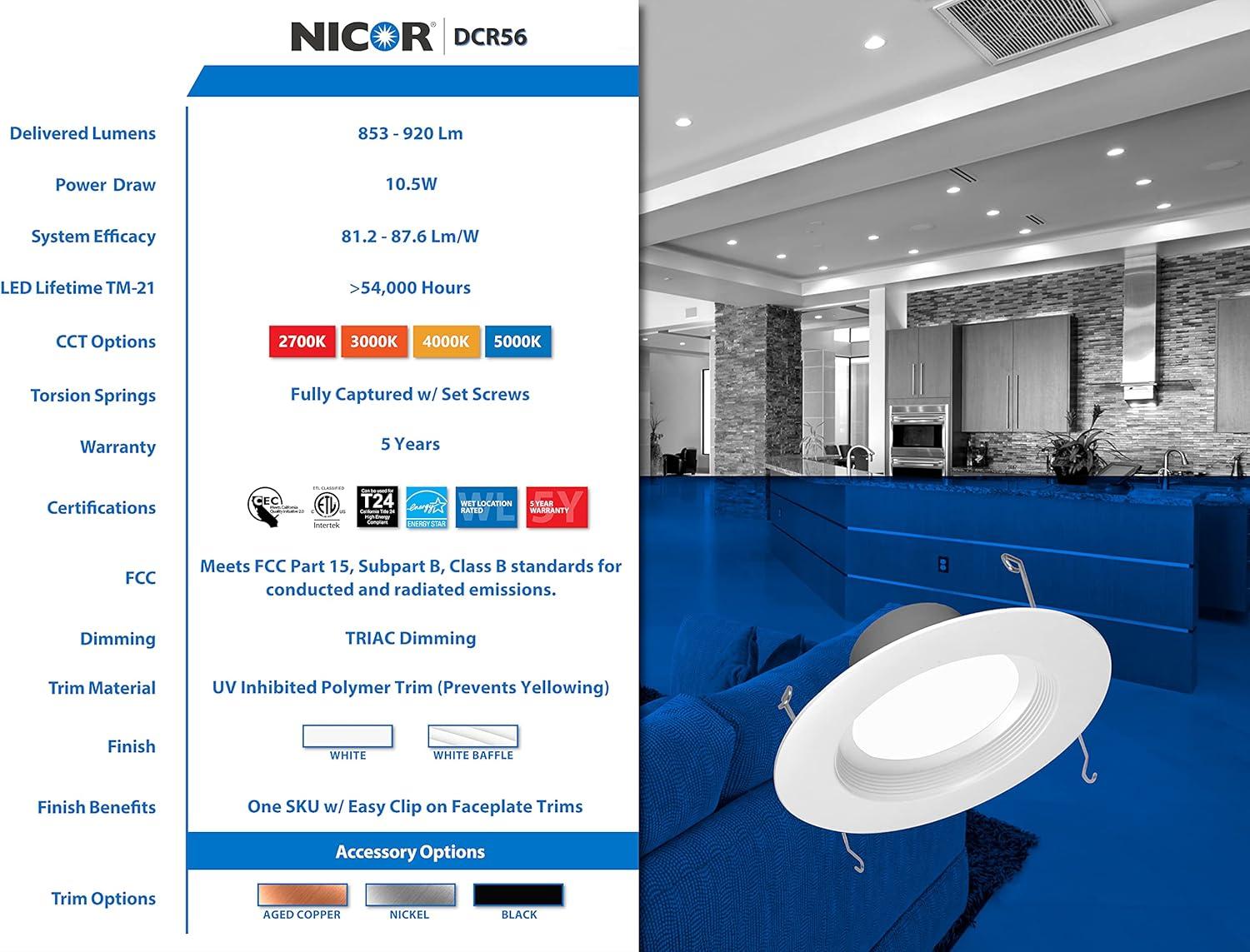 NICOR Lighting Dimmable Circle Flush Mount
