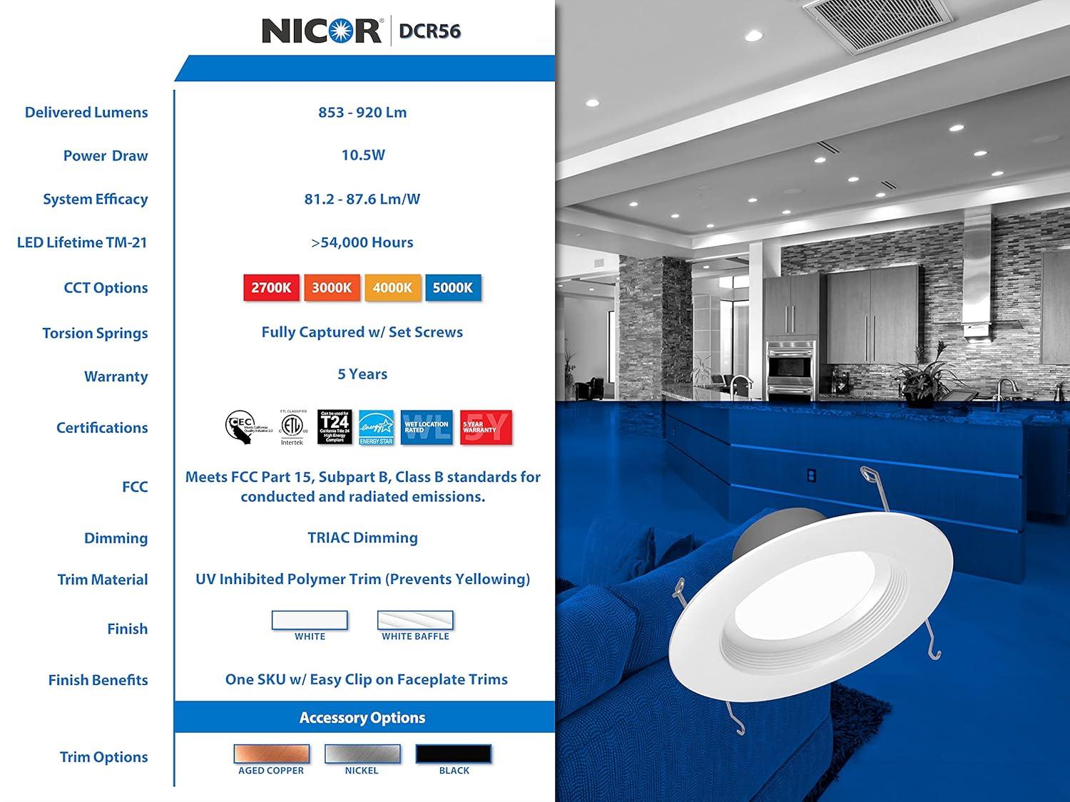 NICOR Lighting Dimmable Circle Flush Mount