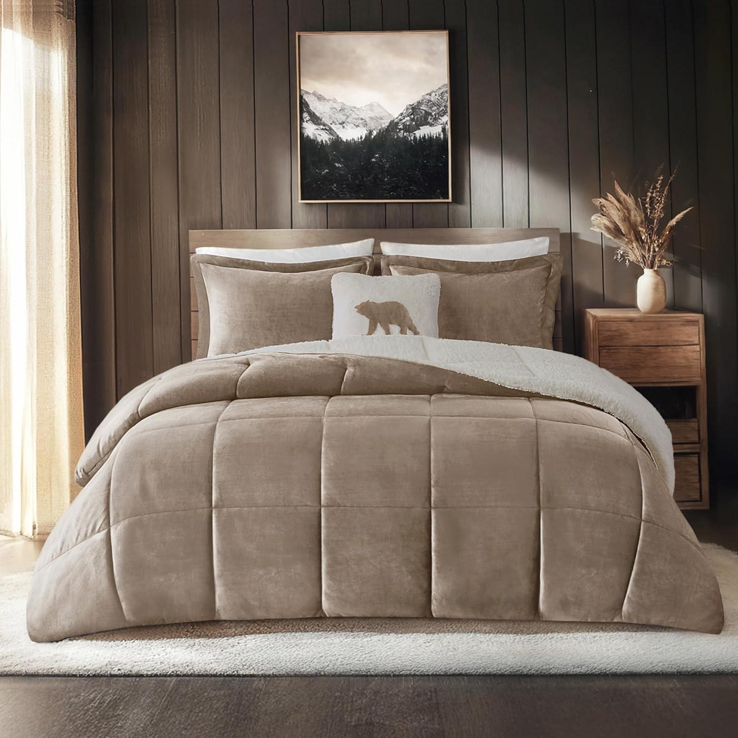 Woolrich Woolrich Alton Plush to Sherpa Down Alternative Comforter Set