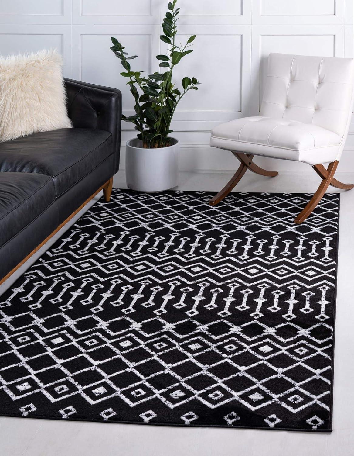 Unique Loom Moroccan Trellis Mamounia Geometric Indoor Woven Area Rug