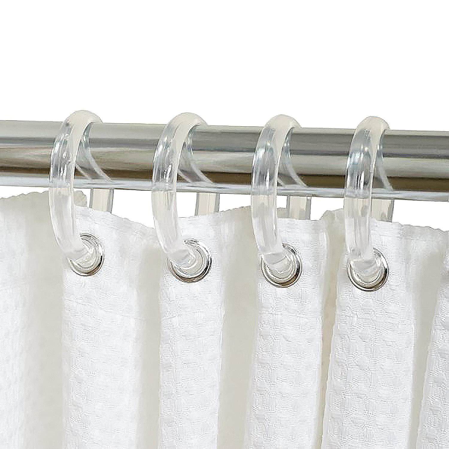 Evideco Solid Plastic Shower Curtain Hooks Rings & Reviews | Wayfair