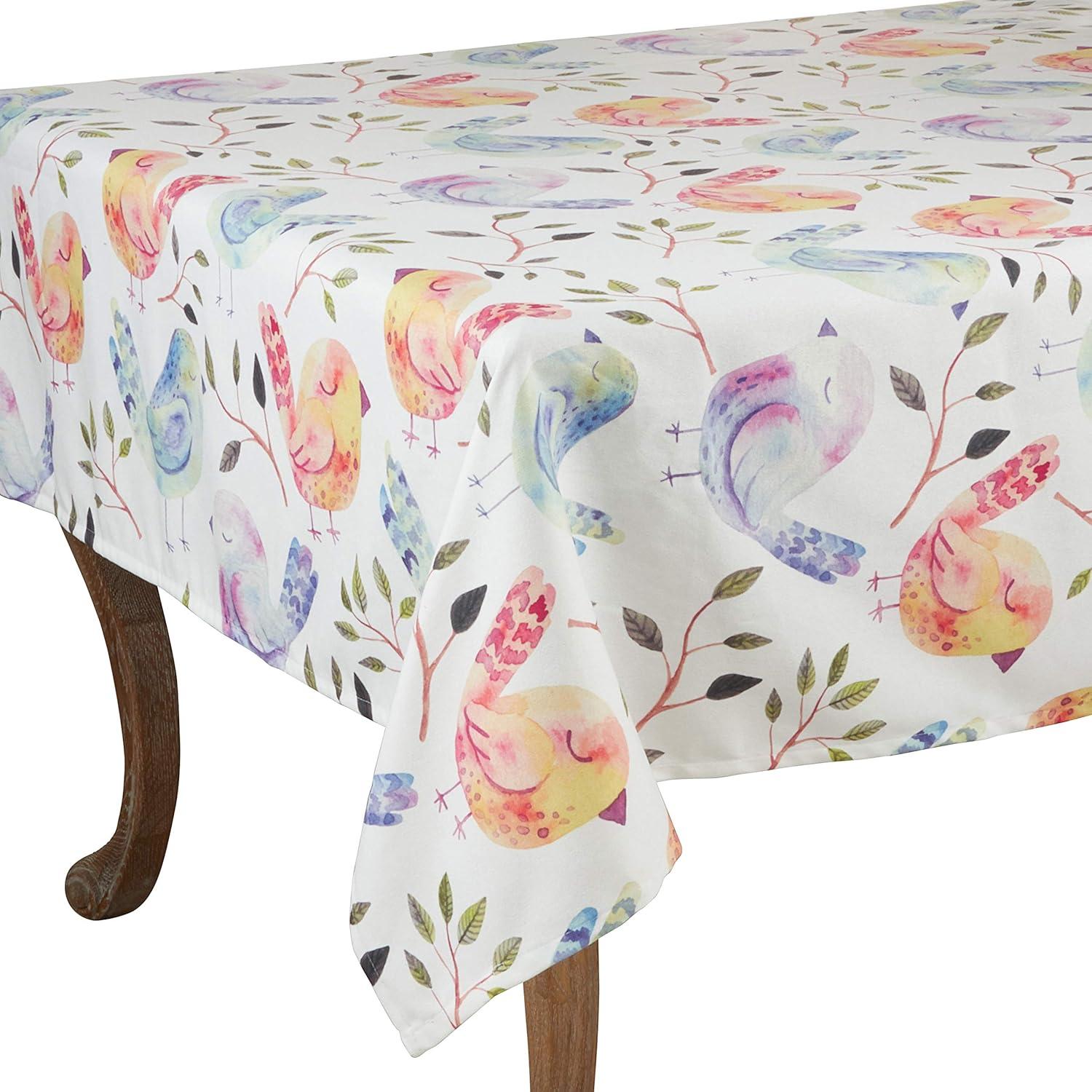 55" Polyester Flock of Birds Table Topper - Saro Lifestyle