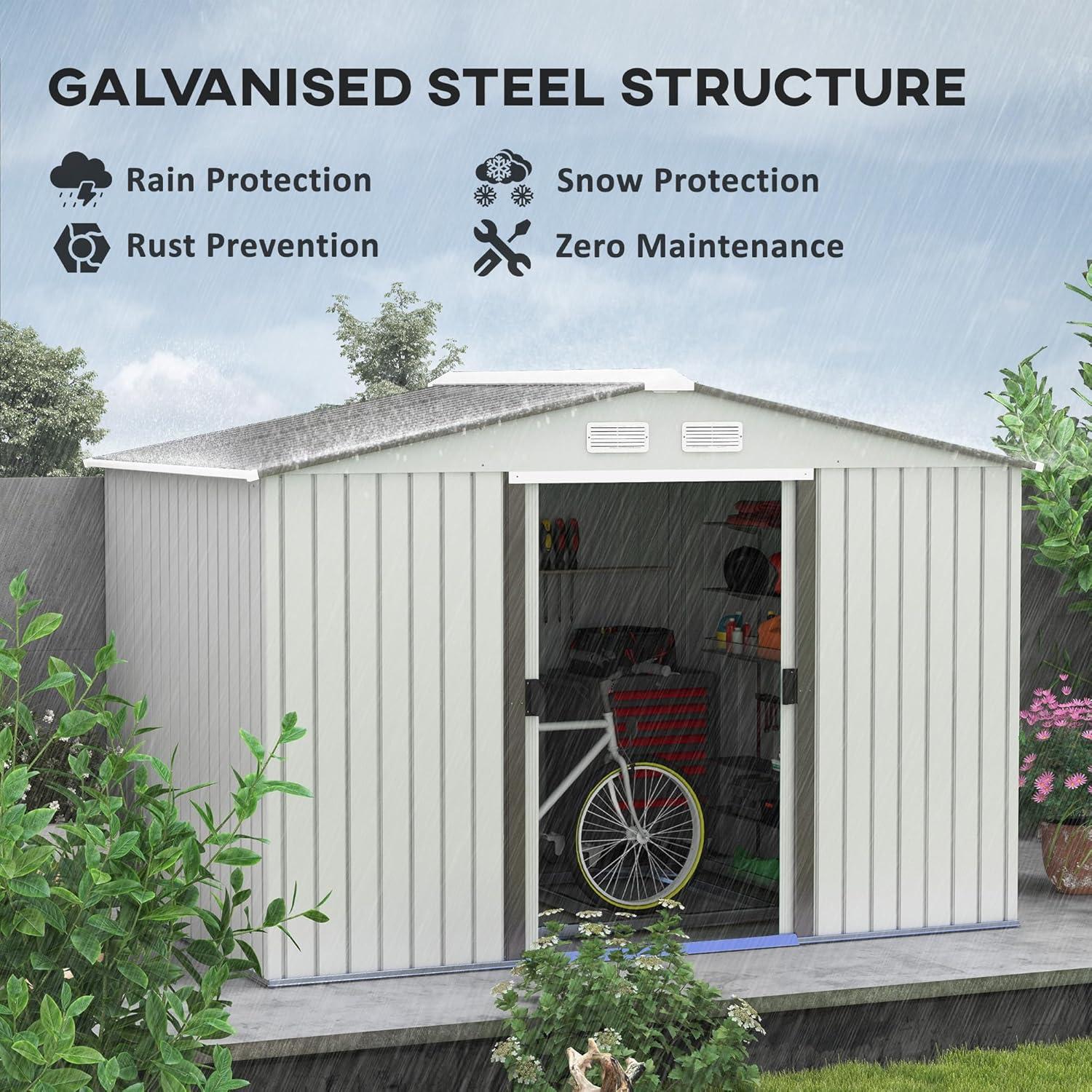 Outsunny Metal Storage Shed