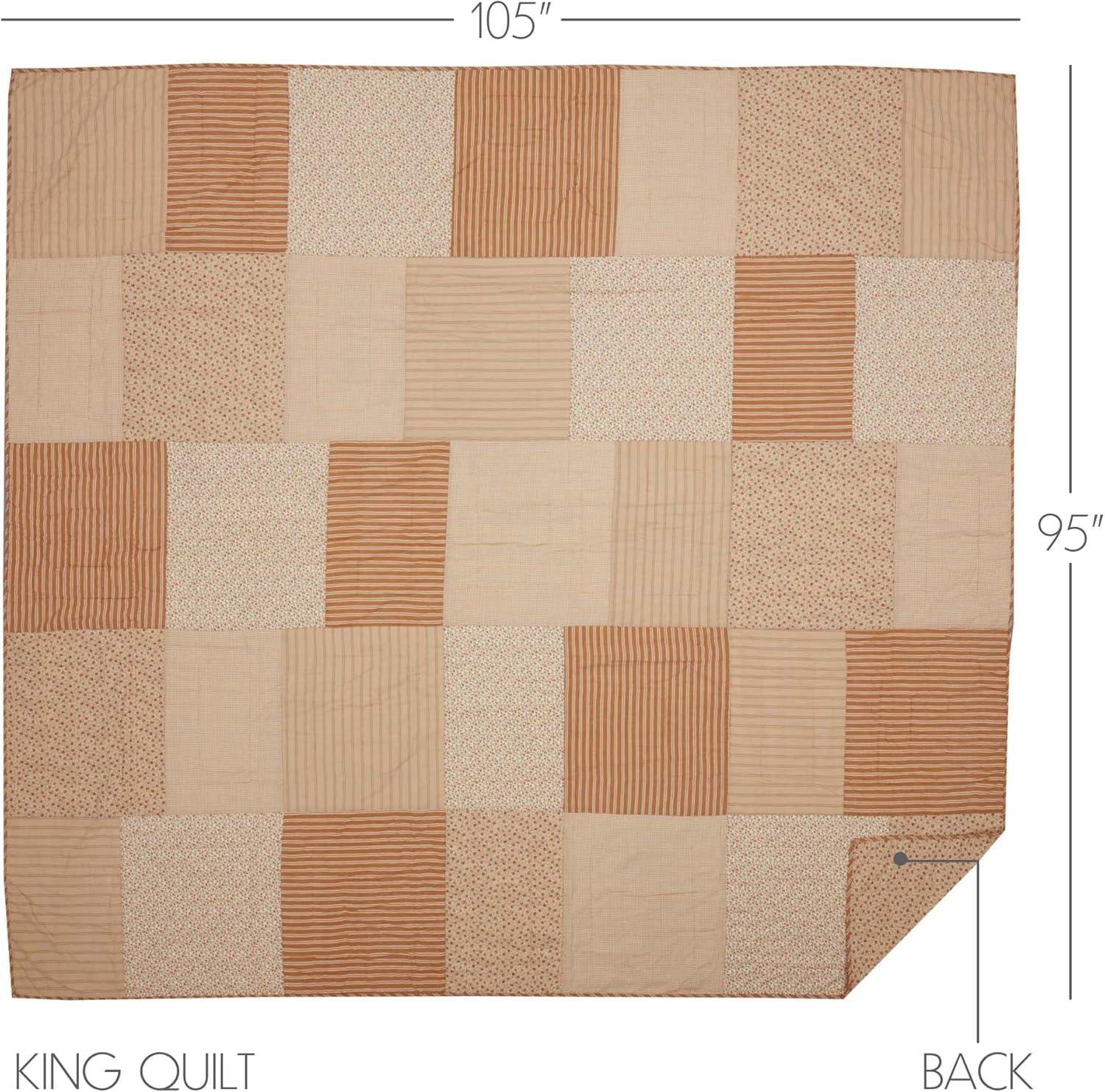 VHC Brands Farmhouse / Country Cotton Twill Patchwork Quilt