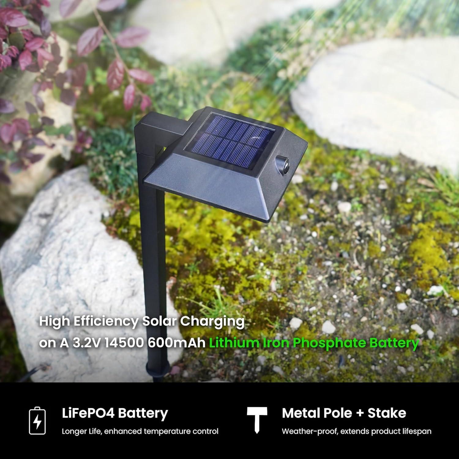 Home Zone Security Solar Powered Integrated LED Pathway Light