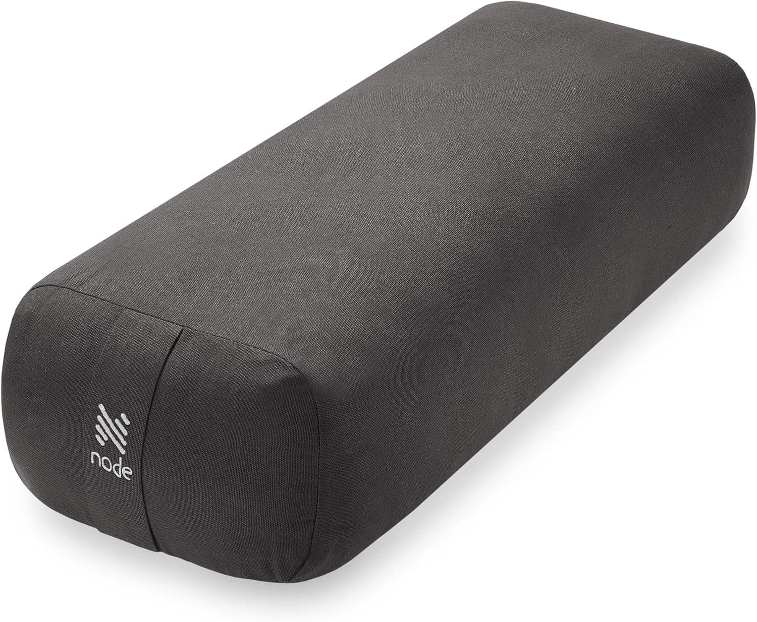 Node Fitness 25" x 12" x 6" Rectangular Floor Pillow and Meditation Bolster