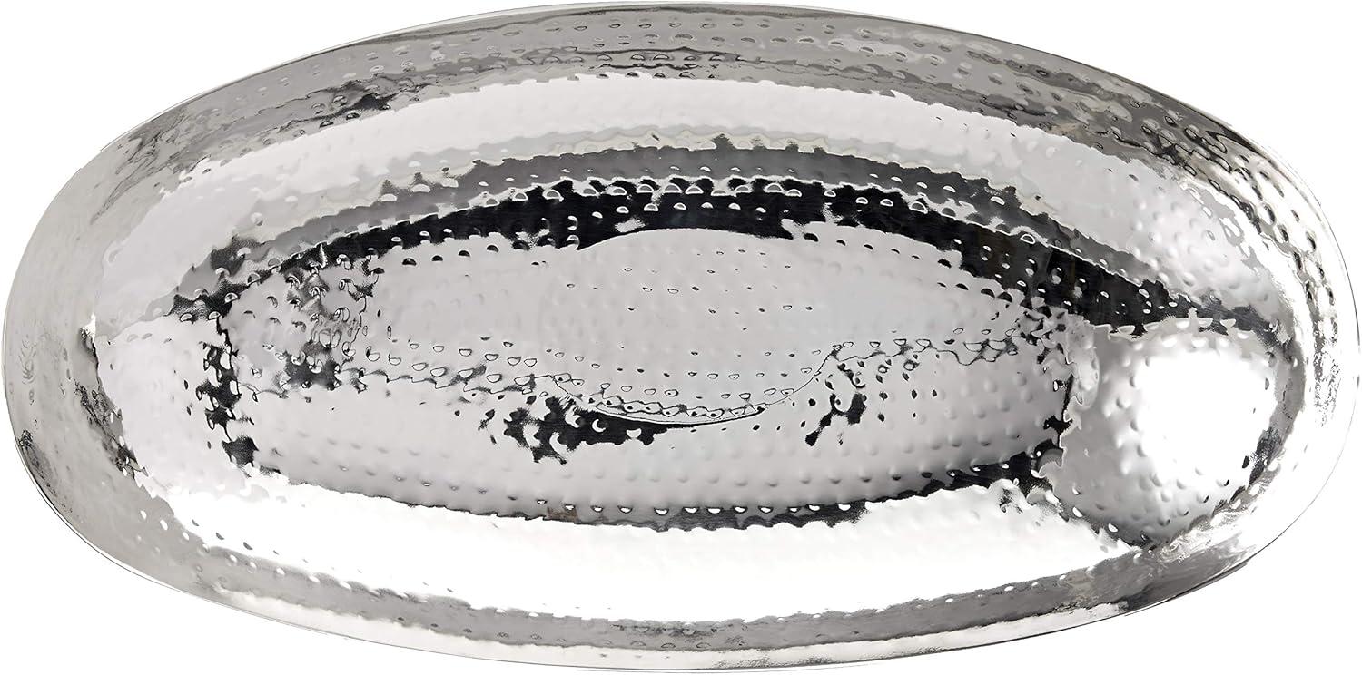 Leeber 72651 17 in. Oval Hammered Bowl