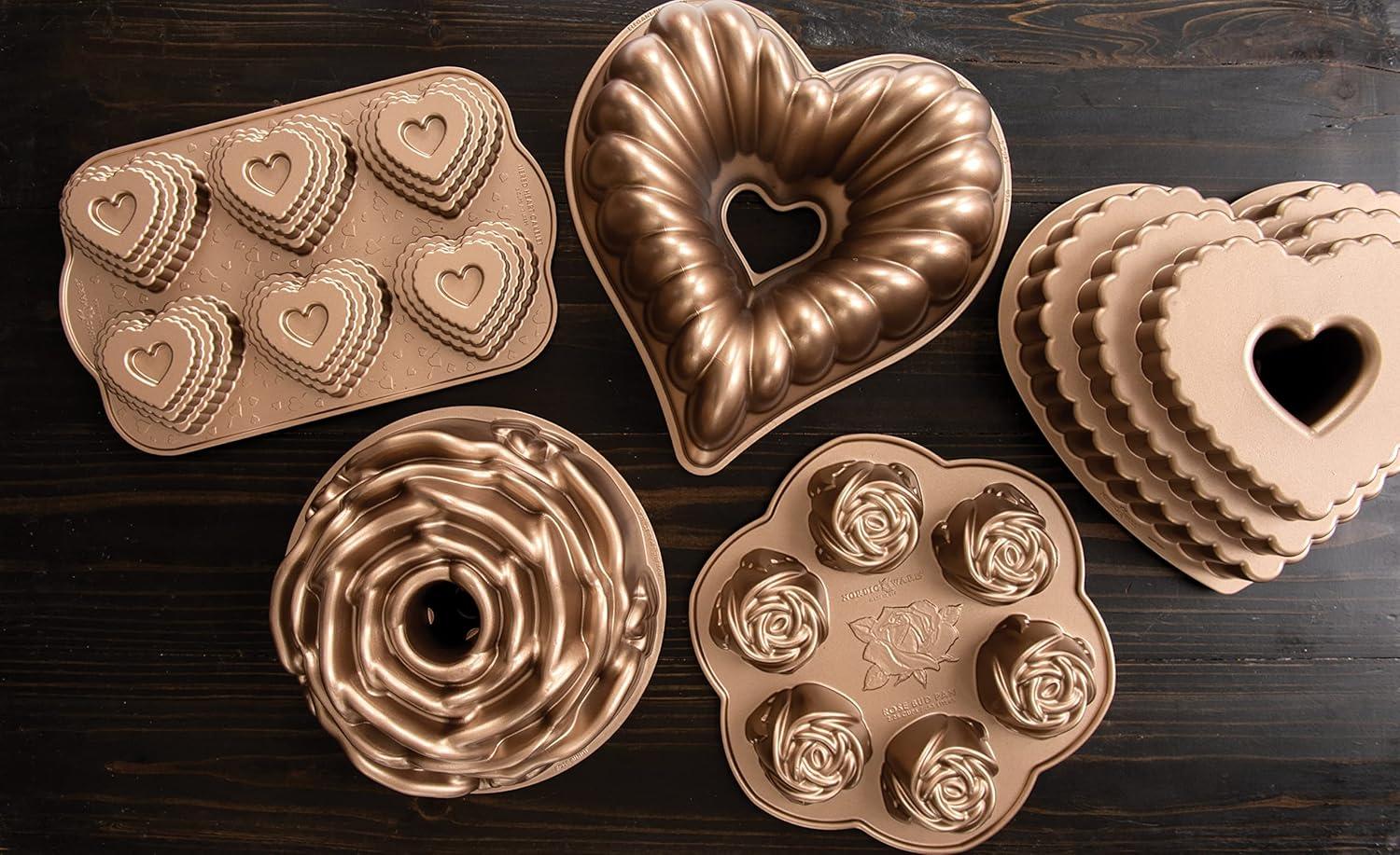 Nordic Ware Rose Cast Aluminum Bundt Pan