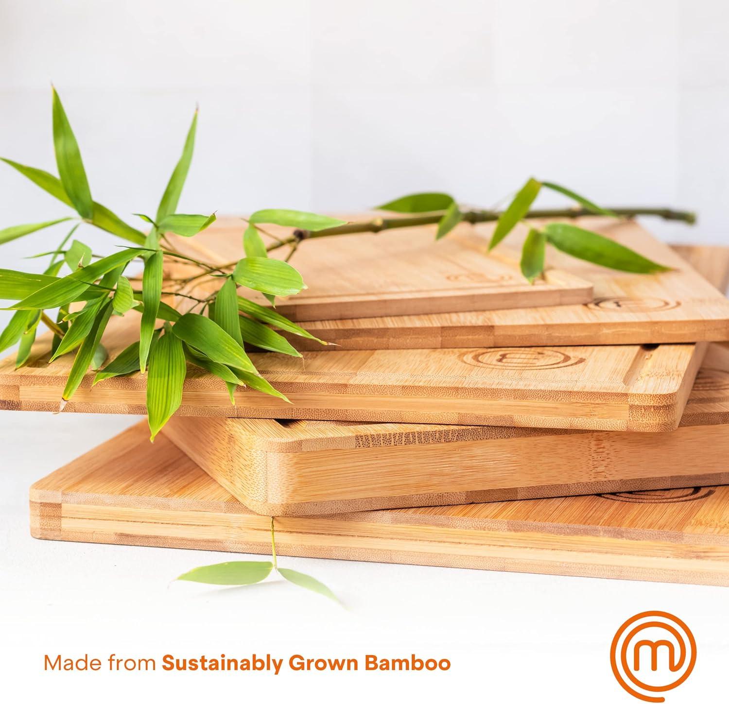 MasterChef® Extra-Large Bamboo Cutting Board in Beige