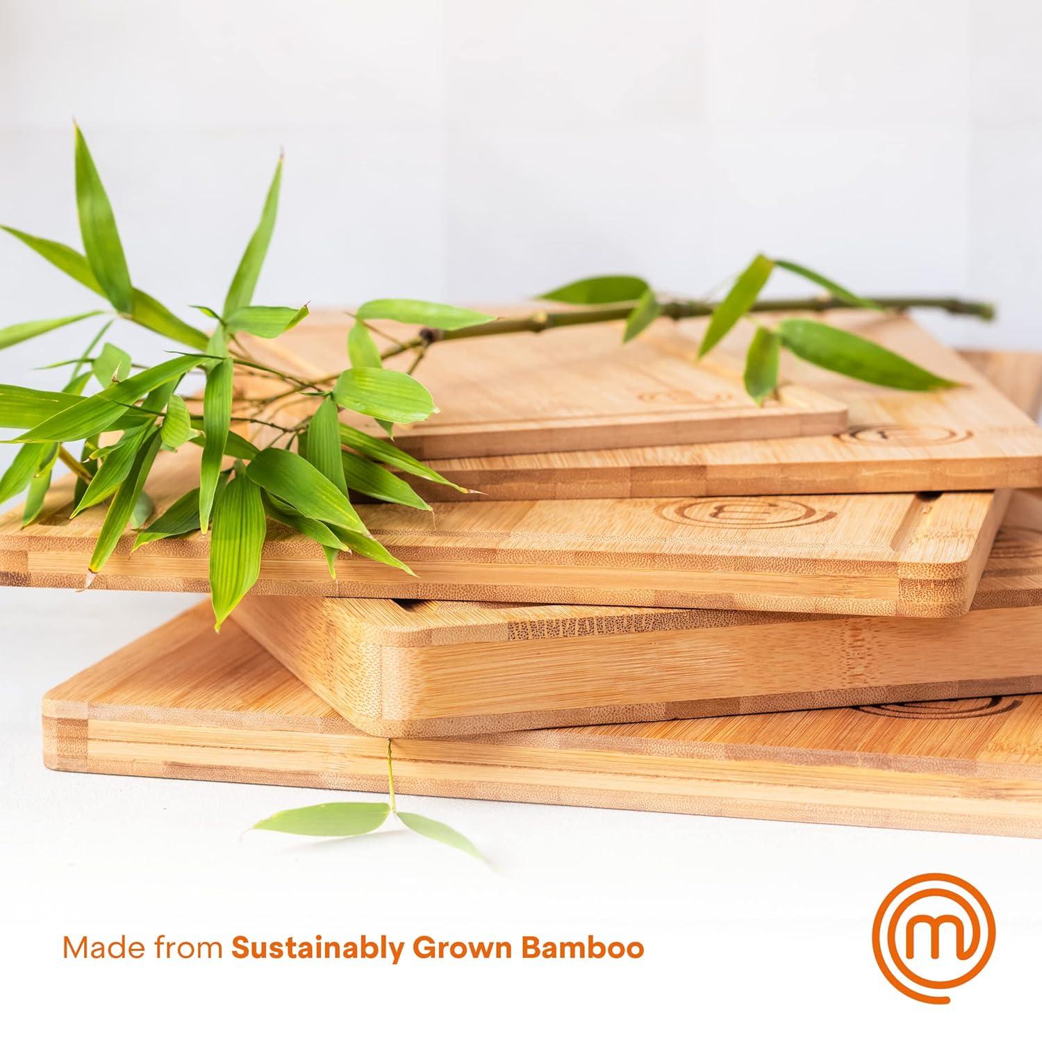 MasterChef® Extra-Large Bamboo Cutting Board in Beige