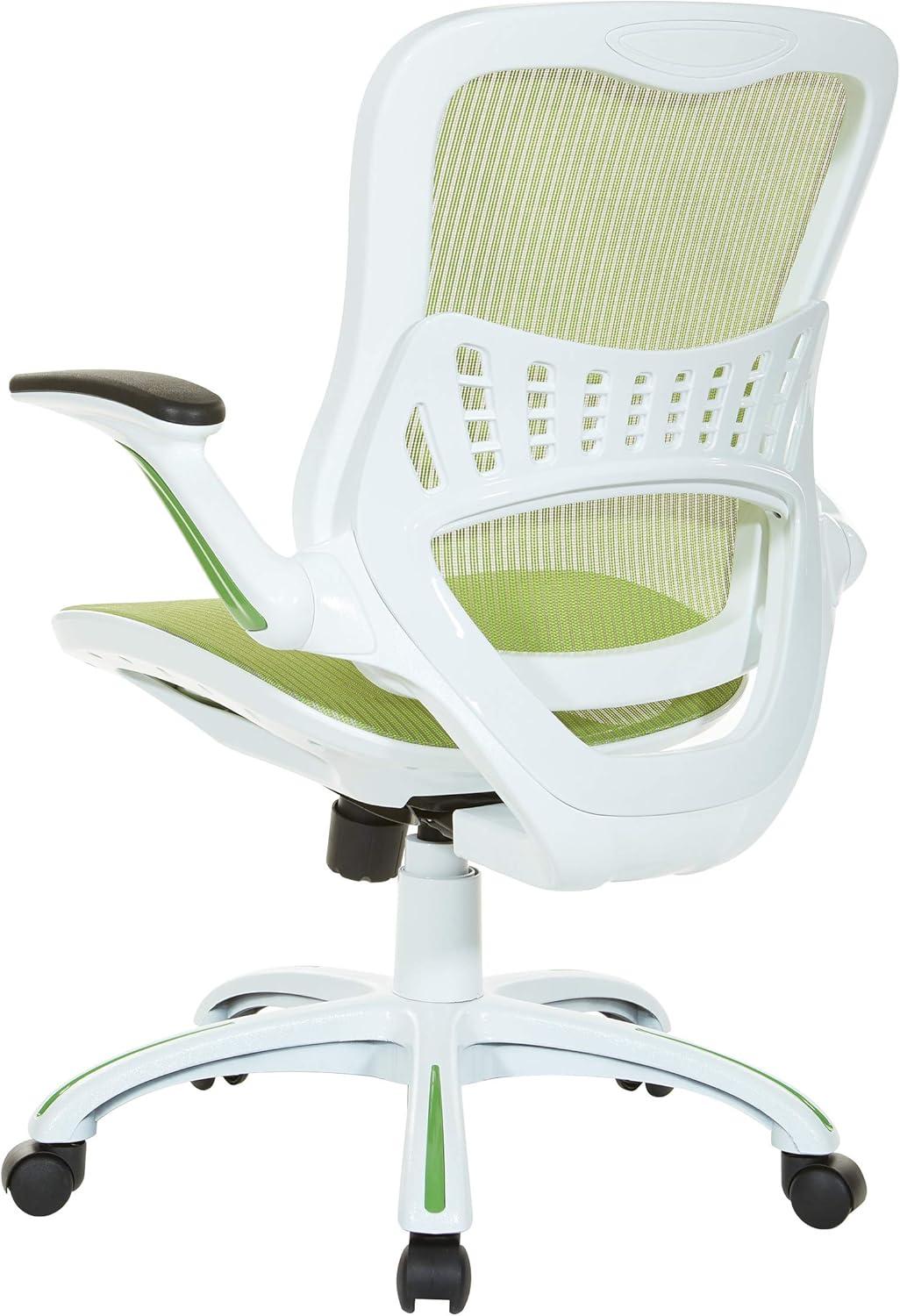 OSP Home Furnishings Riley Office Chair with Green Mesh